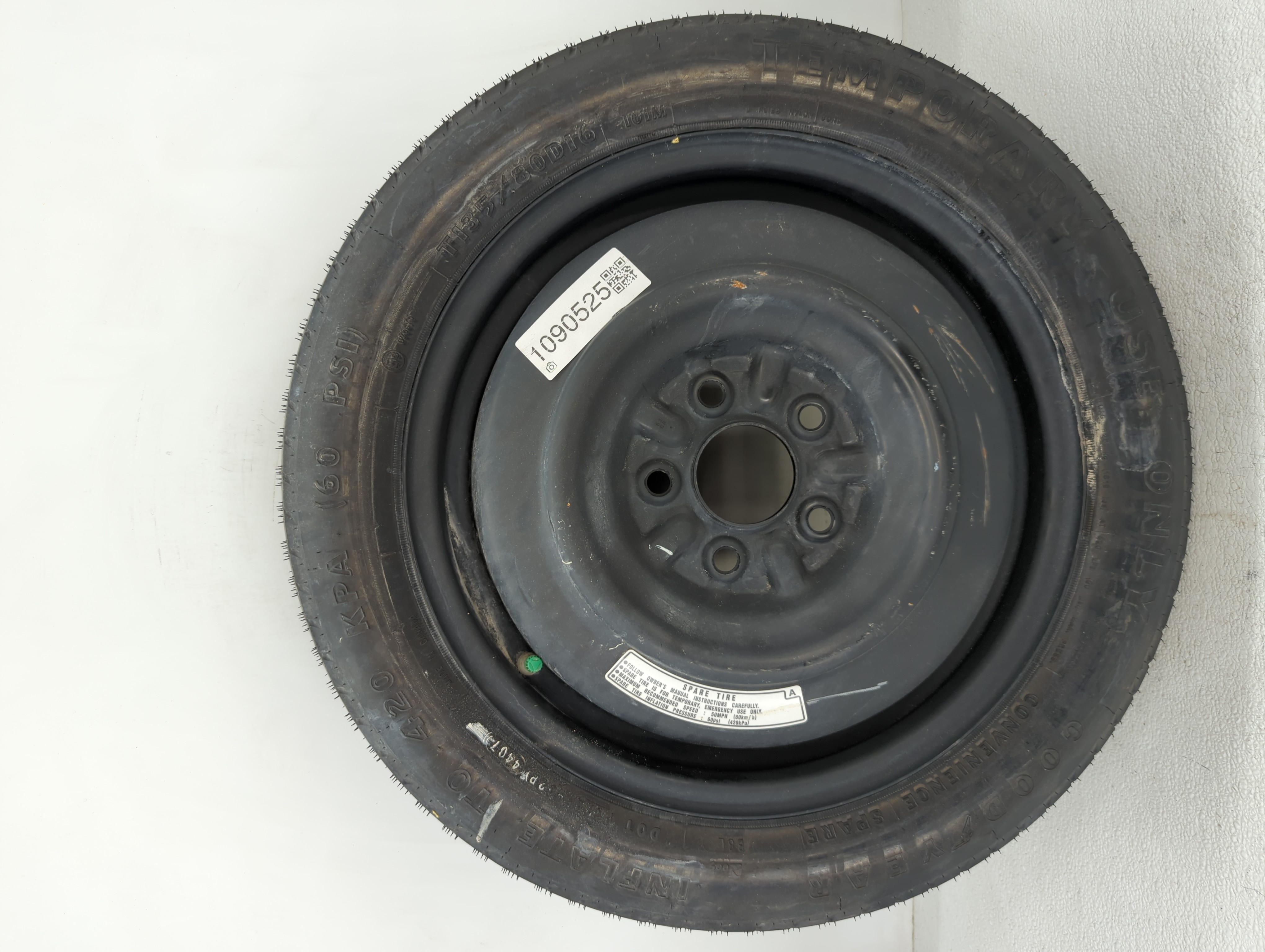 2012-2015 Honda Civic Spare Donut Tire Wheel Rim Oem 1090525 - Oemusedautoparts1.com