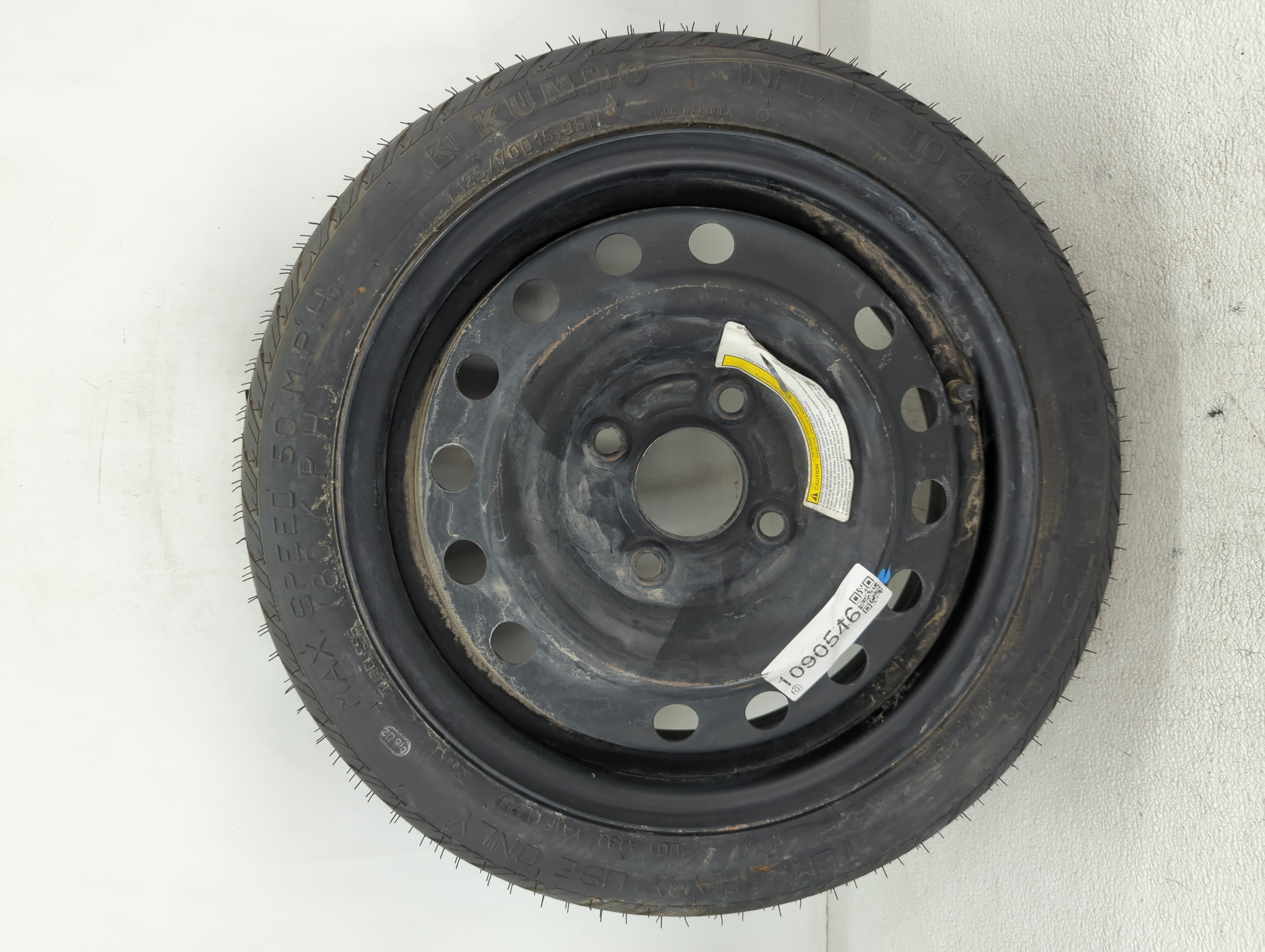 2009-2014 Nissan Cube Spare Donut Tire Wheel Rim Oem 1090546 - Oemusedautoparts1.com