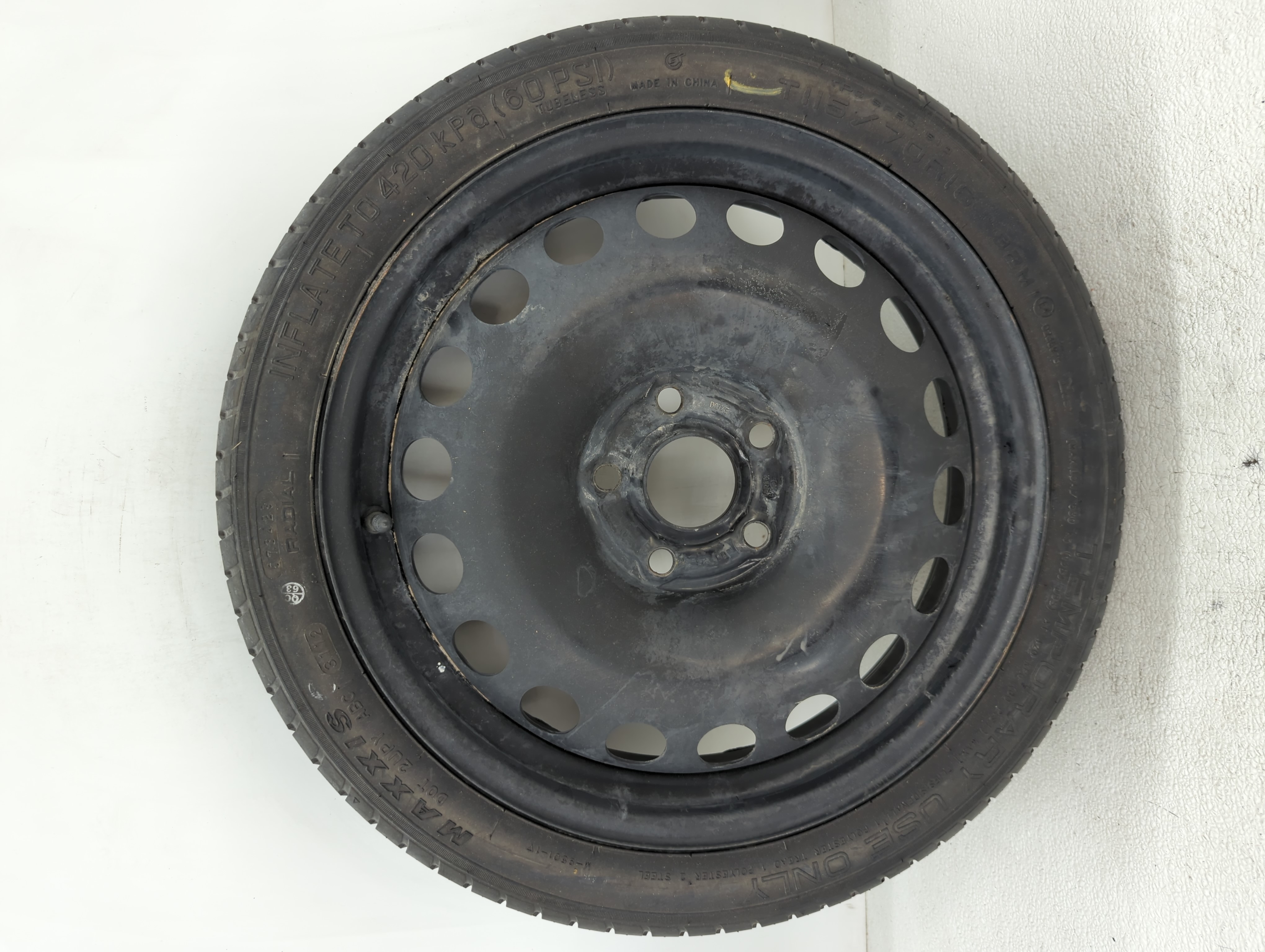 Picture of 2012-2020 Chevrolet Sonic Spare Donut Tire Wheel Rim Oem 1090547
