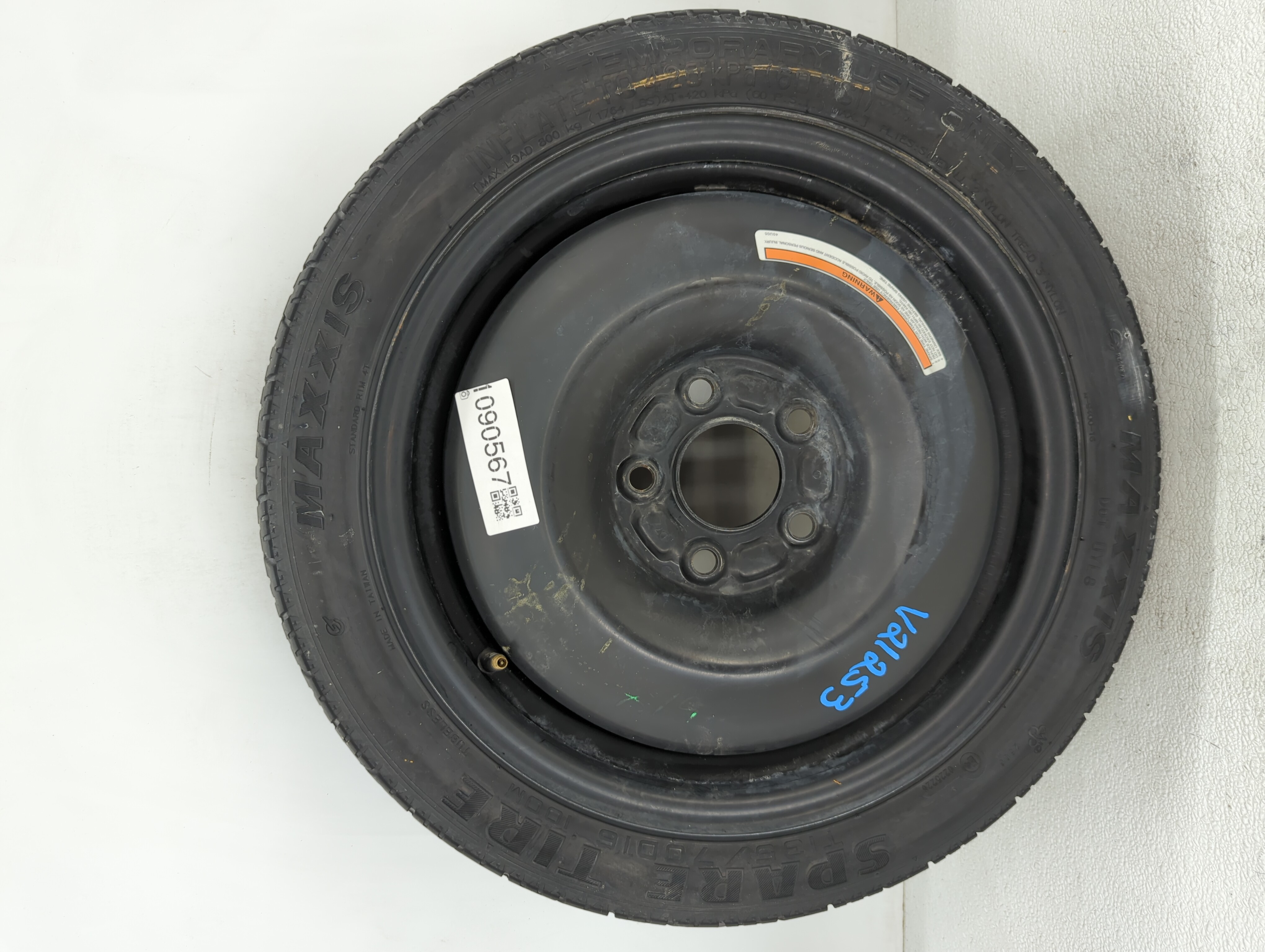 Picture of 2013-2018 Nissan Altima Spare Donut Tire Wheel Rim Oem 1090567