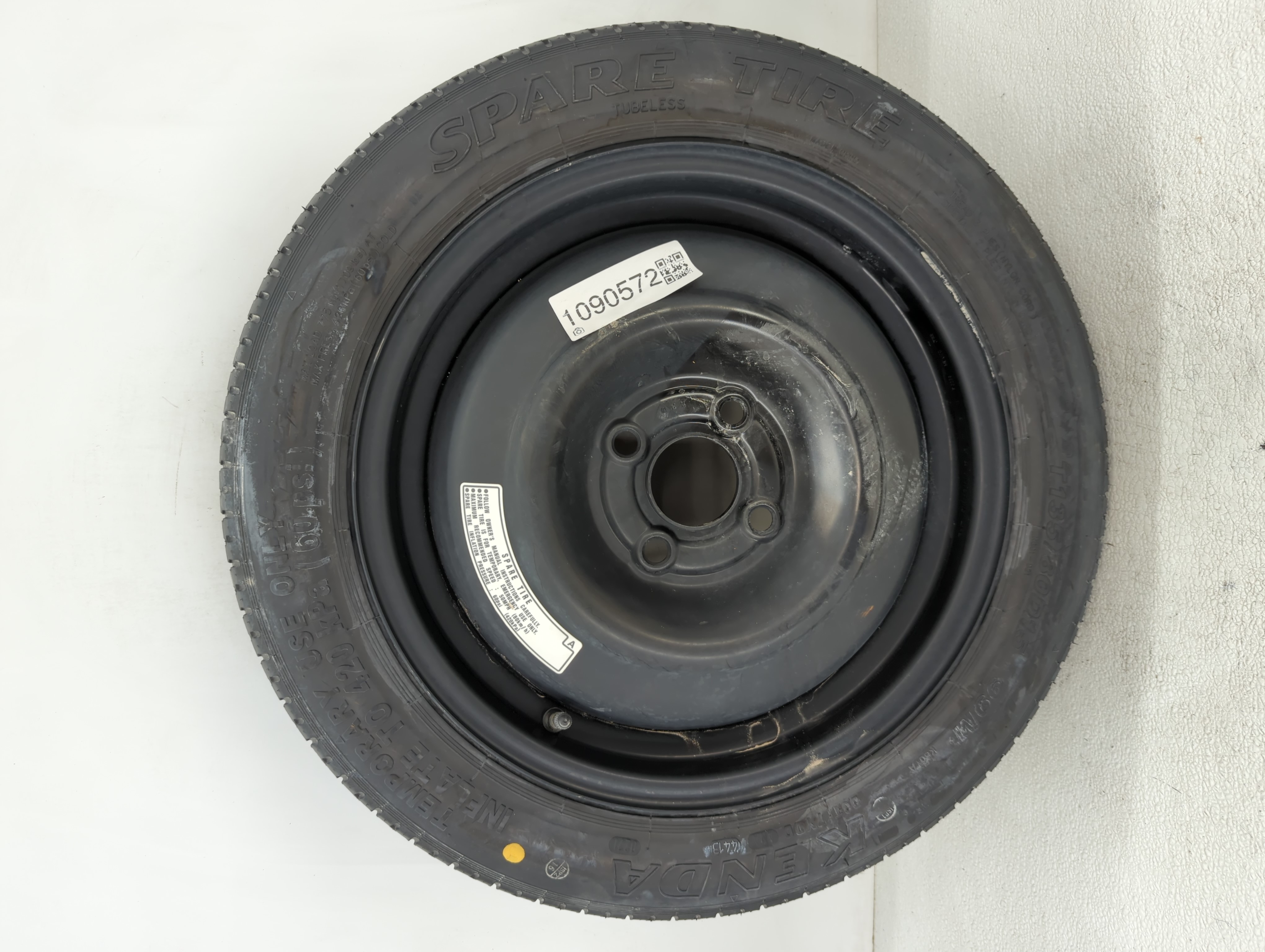 2012-2020 Honda Fit Spare Donut Tire Wheel Rim Oem 1090572 - Oemusedautoparts1.com