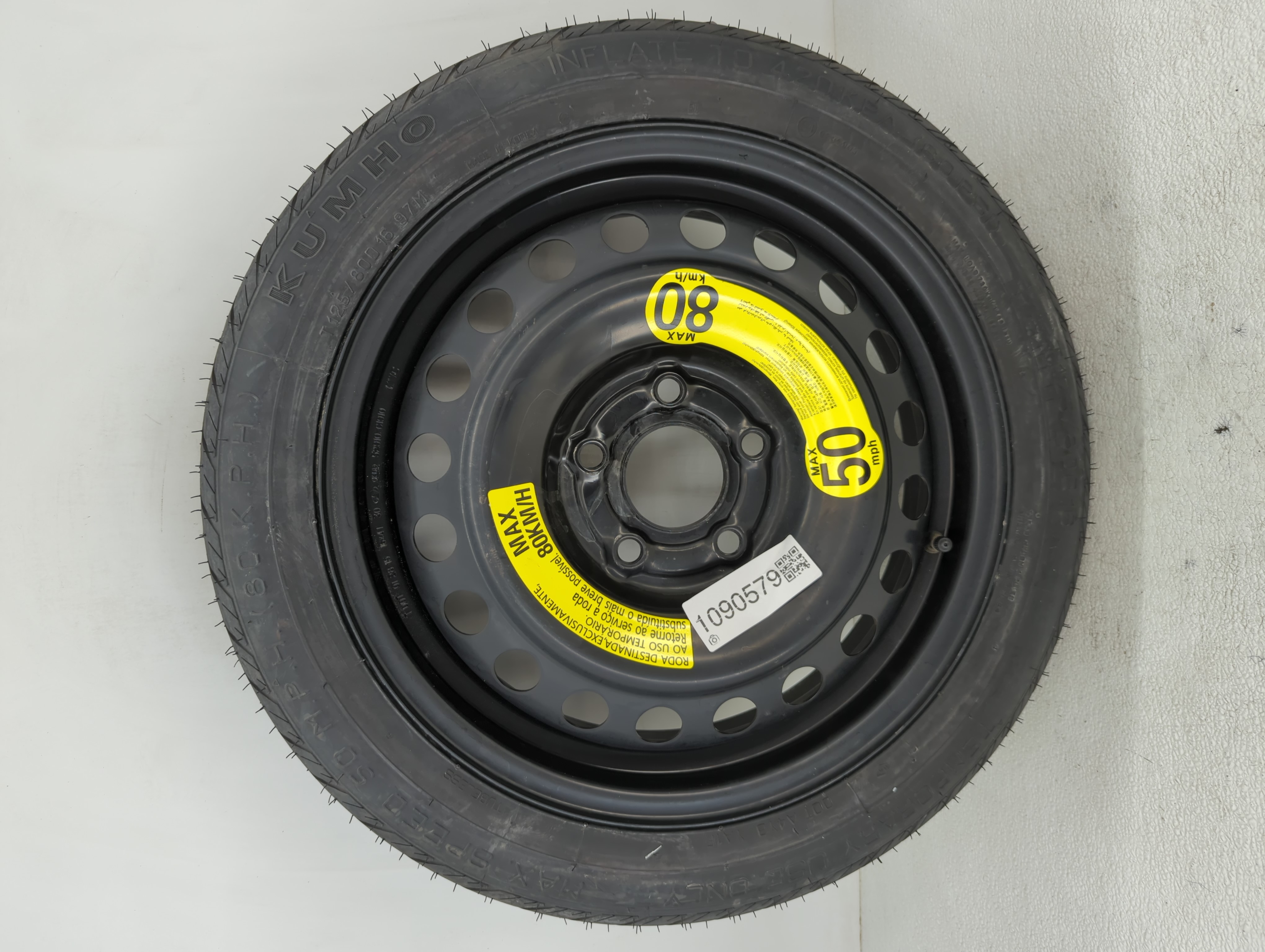 2015-2022 Hyundai Sonata Spare Donut Tire Wheel Rim Oem 1090579 - Oemusedautoparts1.com