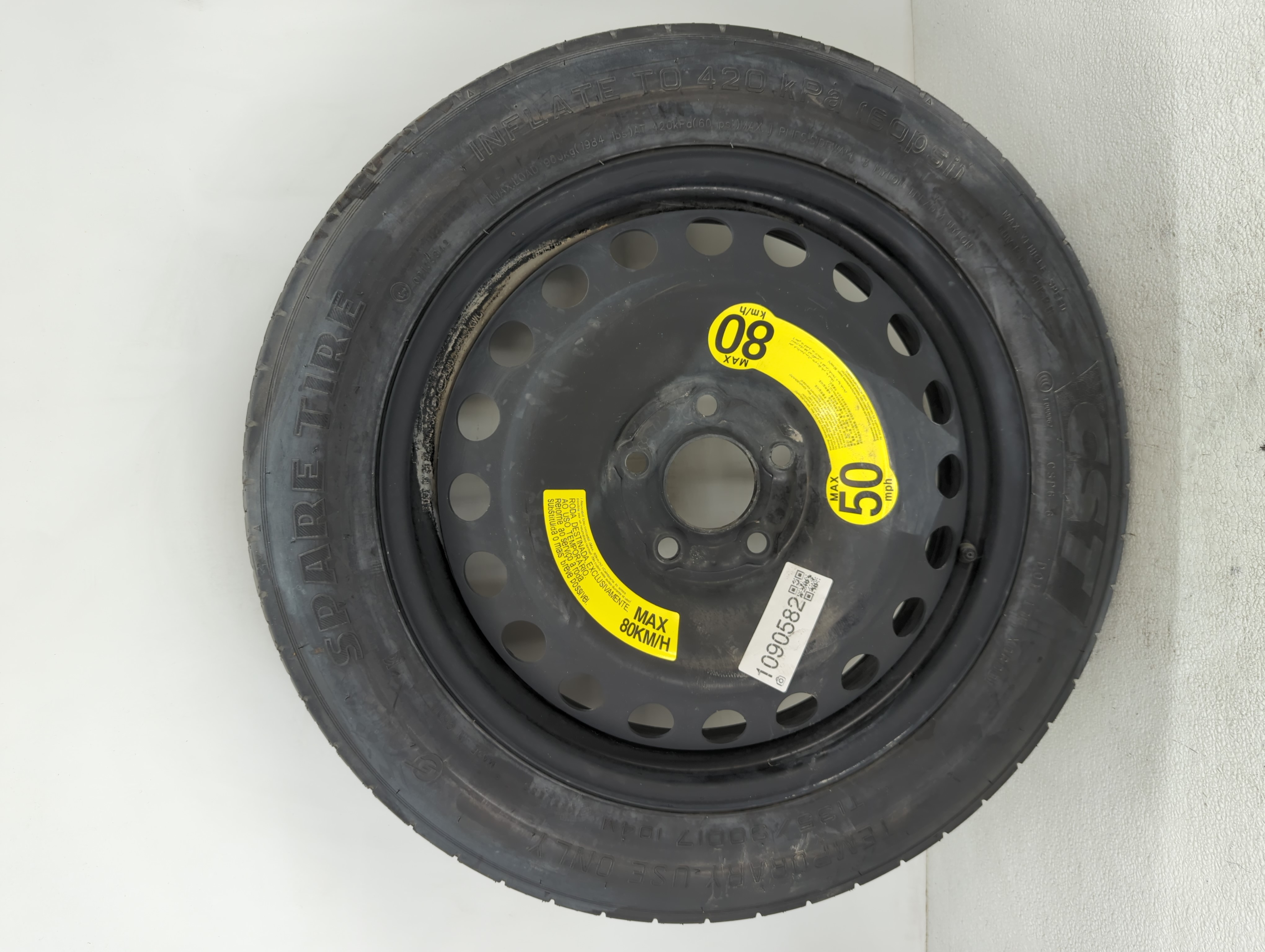 2006-2022 Dodge Charger Spare Donut Tire Wheel Rim Oem 1090582 - Oemusedautoparts1.com