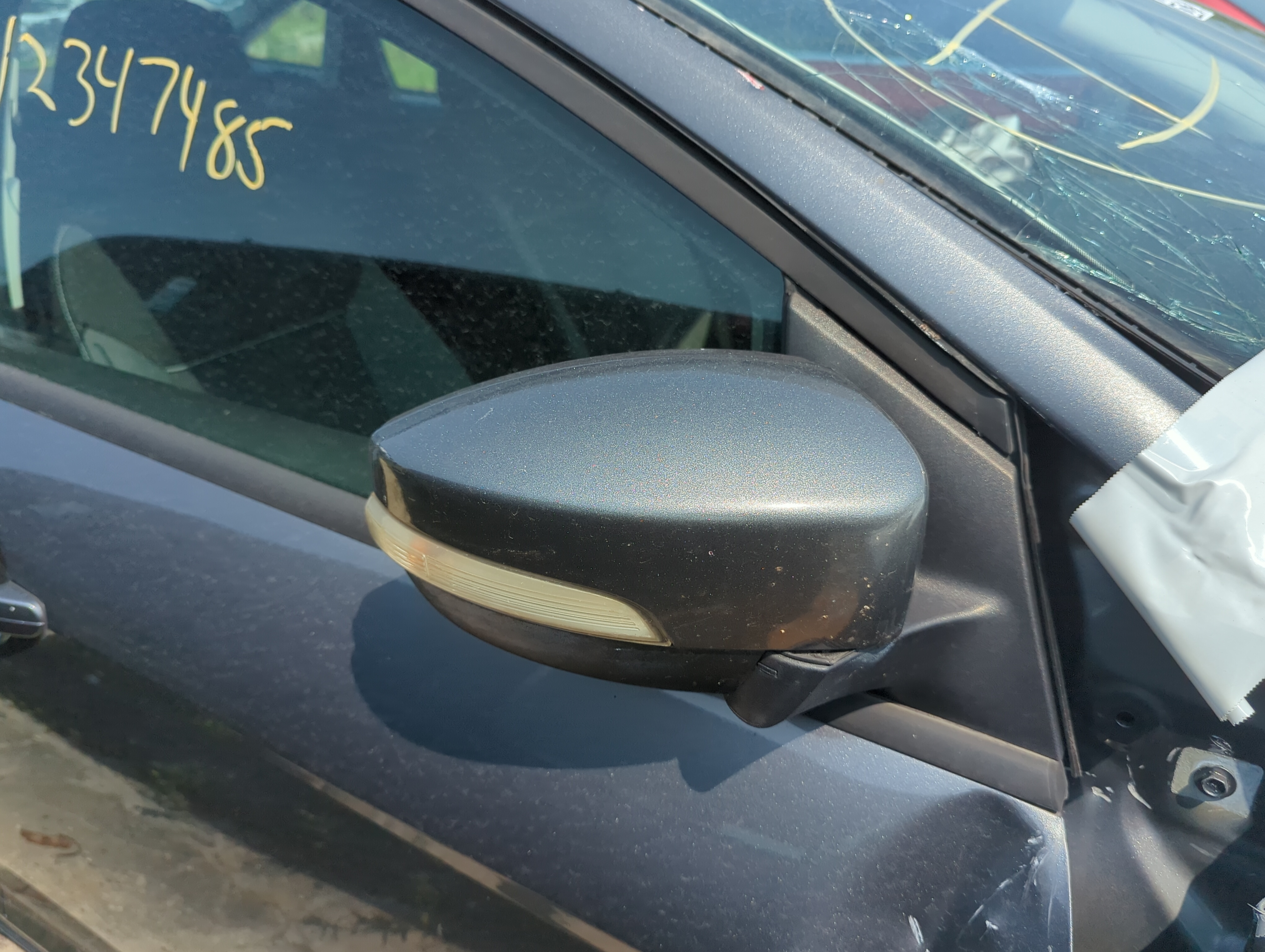 2012-2014 Ford Focus Passenger Right Side View Power Door Mirror Black 1091010 - Oemusedautoparts1.com