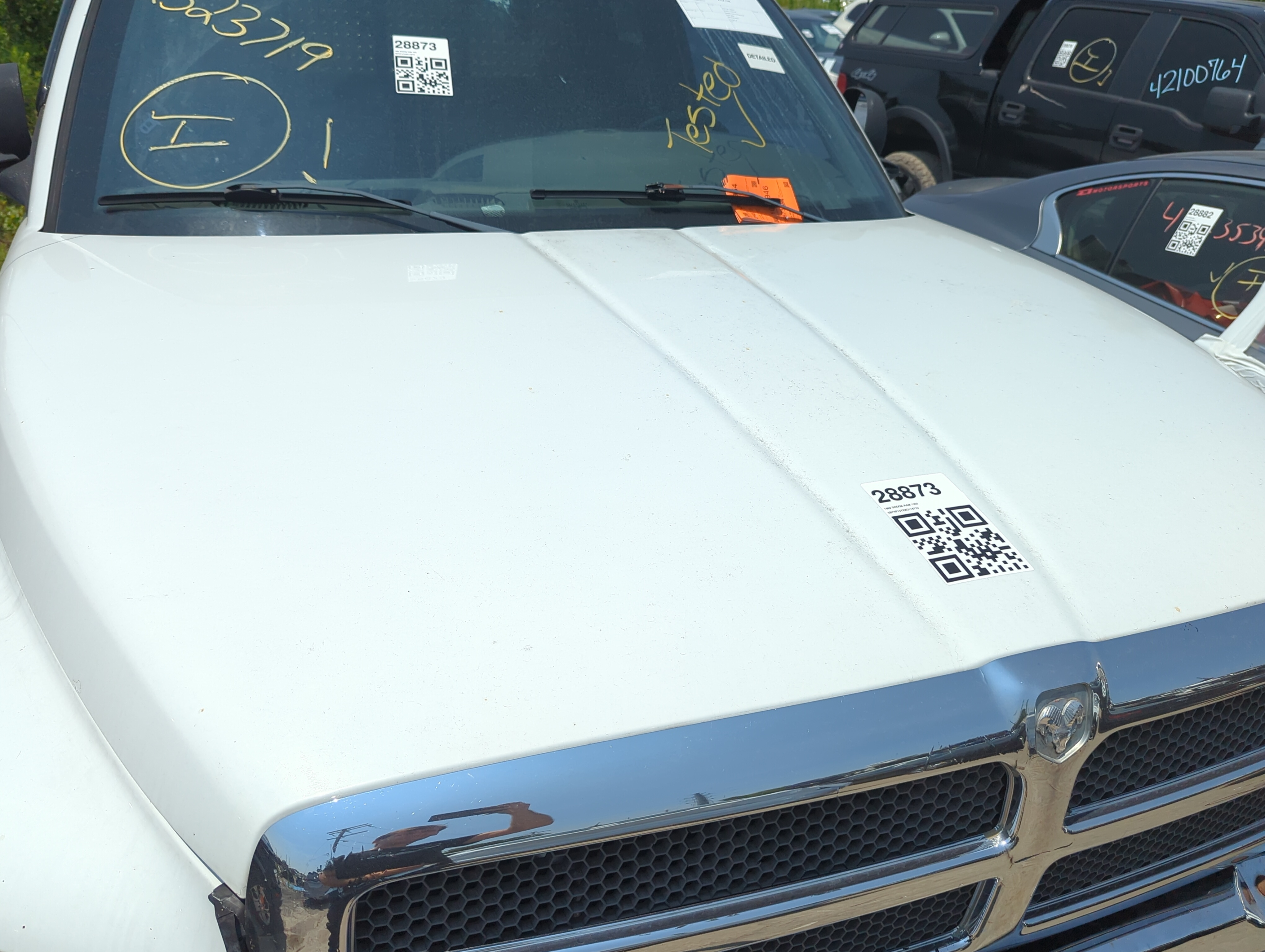 1995-2001 Dodge Ram 1500 Hood Oem 1092029 - Oemusedautoparts1.com