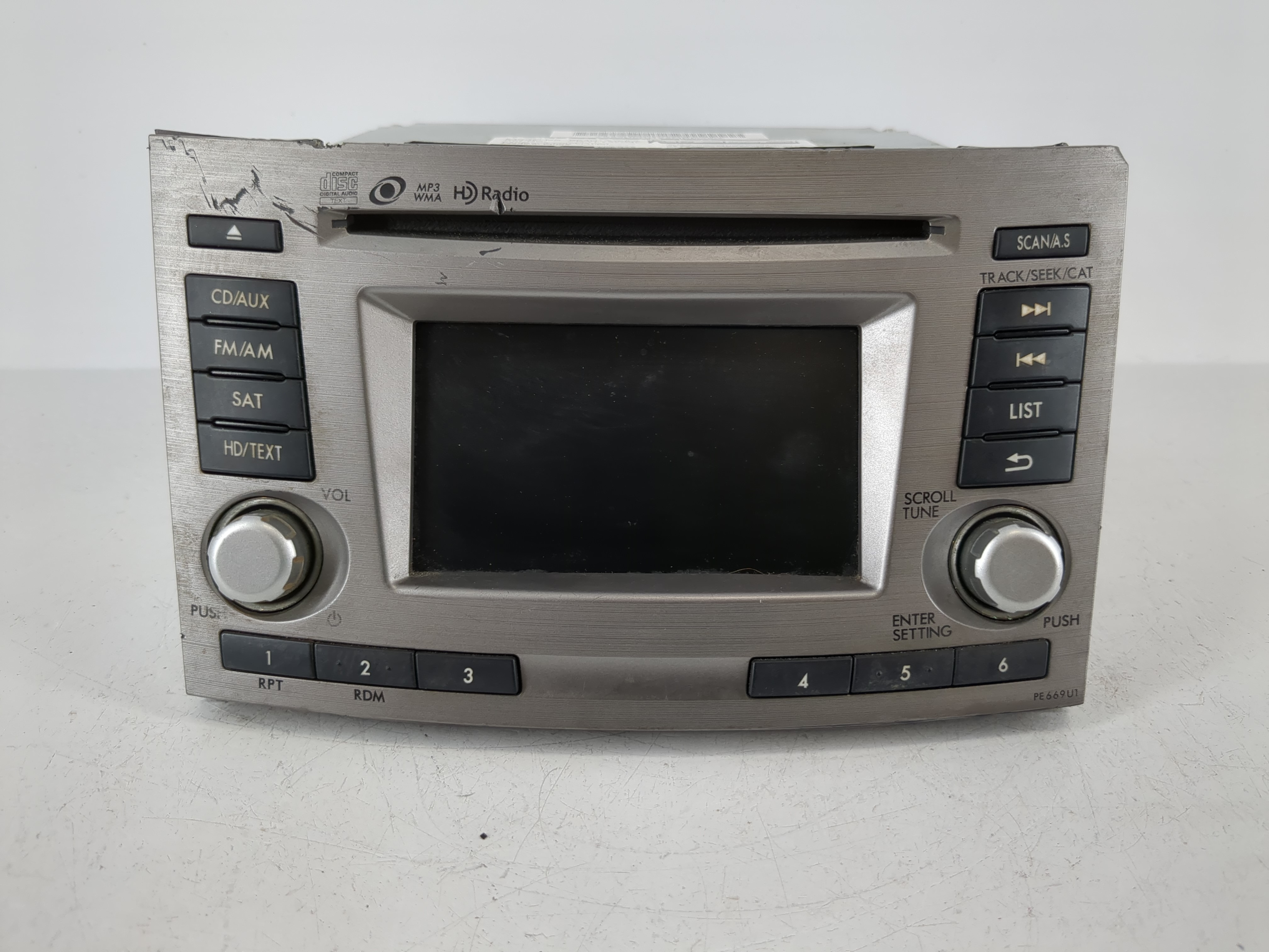 2013-2014 Subaru Legacy Am Fm Cd Player Radio Receiver 1092982 - Oemusedautoparts1.com