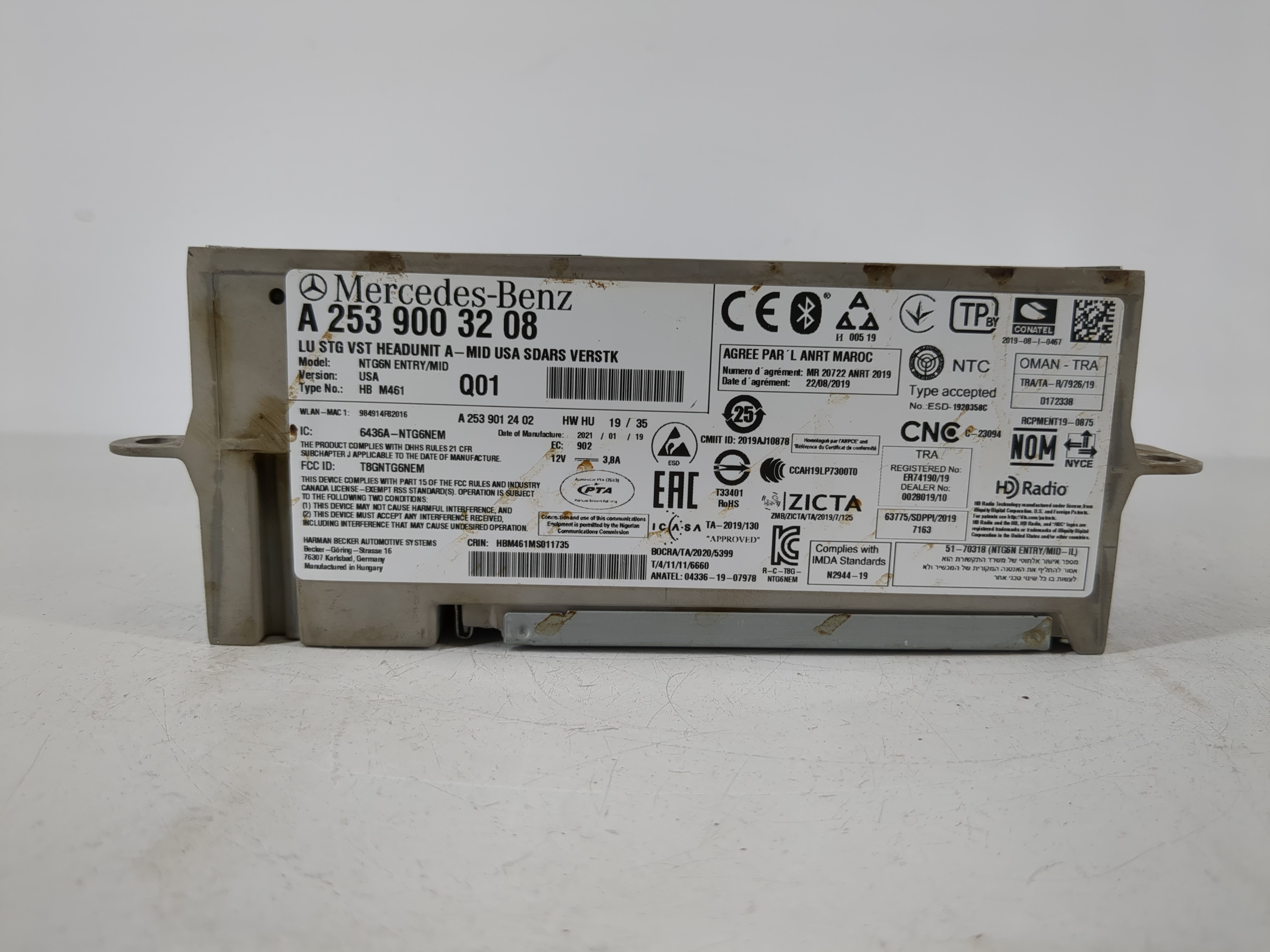 2020-2022 Mercedes-benz Glc300 Am Fm Cd Player Radio Receiver 1093088 - Oemusedautoparts1.com