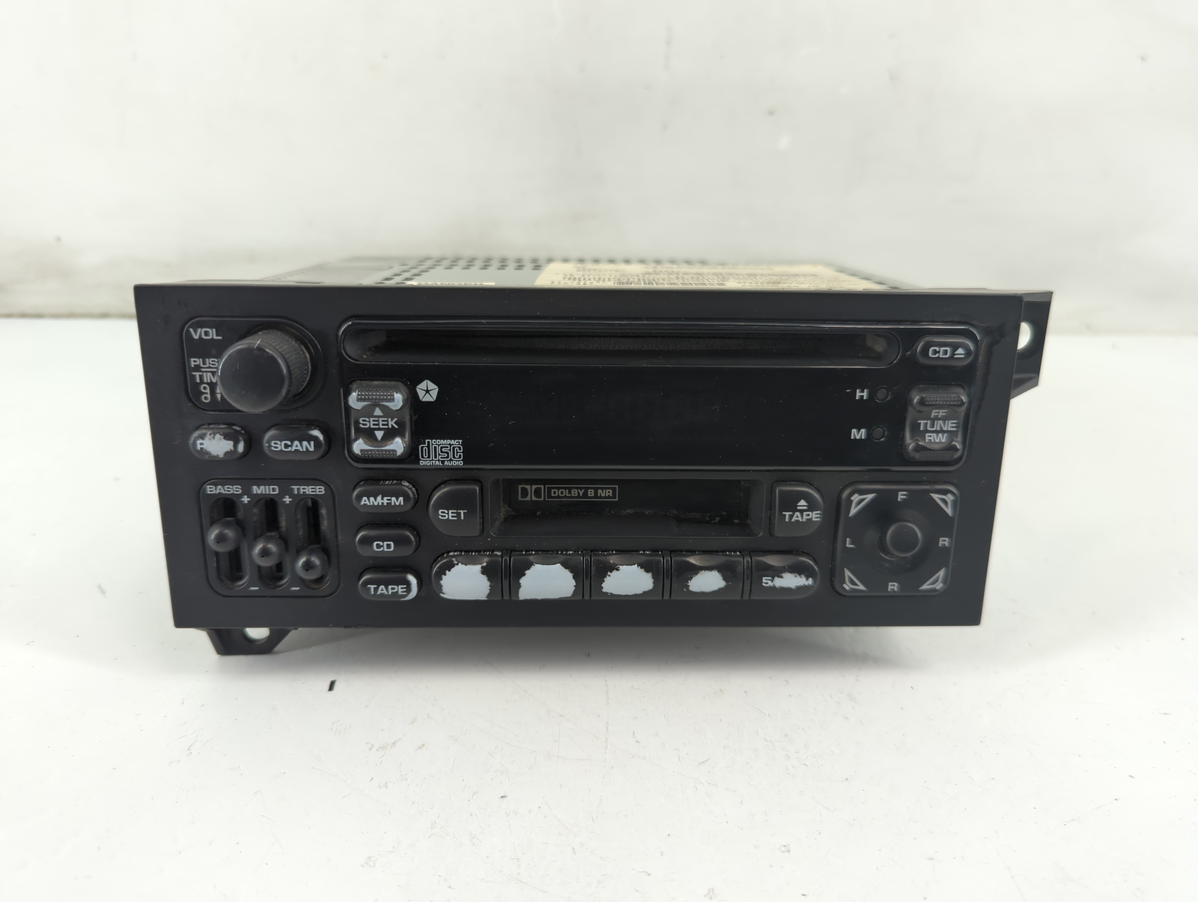 1996-1998 Jeep Grand Cherokee Am Fm Cd Player Radio Receiver 1093276 - Oemusedautoparts1.com