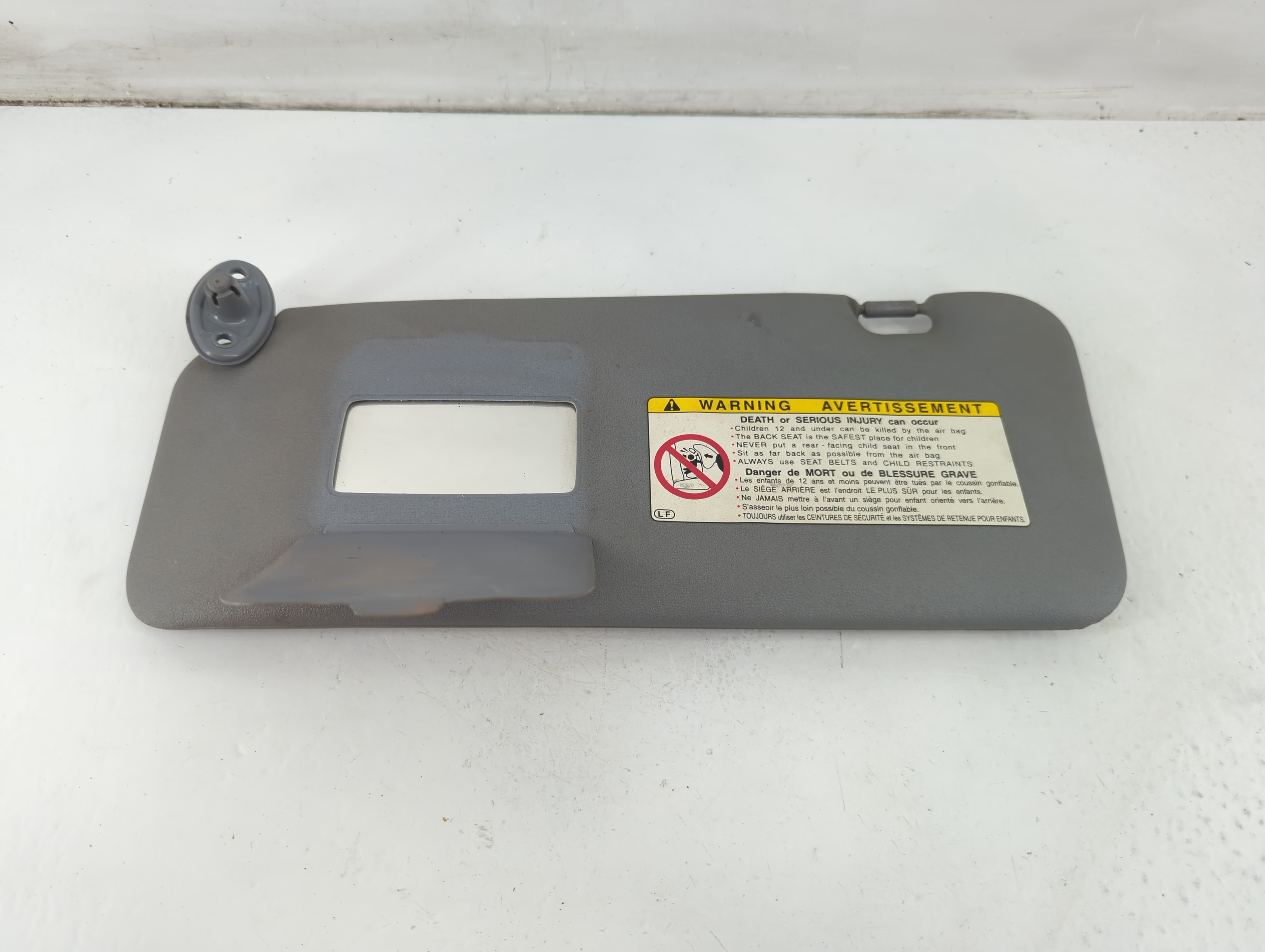 2001-2003 Toyota Rav4 Driver Sun Visor Mirror Left Sunvisor Dark Gray 1094697 - Oemusedautoparts1.com