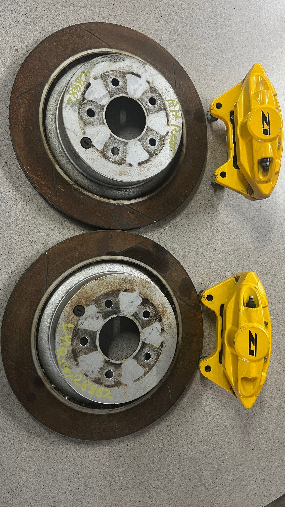 2014-2020 Infiniti Q50 Z1 Motorsports Rear Passenger/Driver Brake Caliper/Rotor - Oemusedautoparts1.com