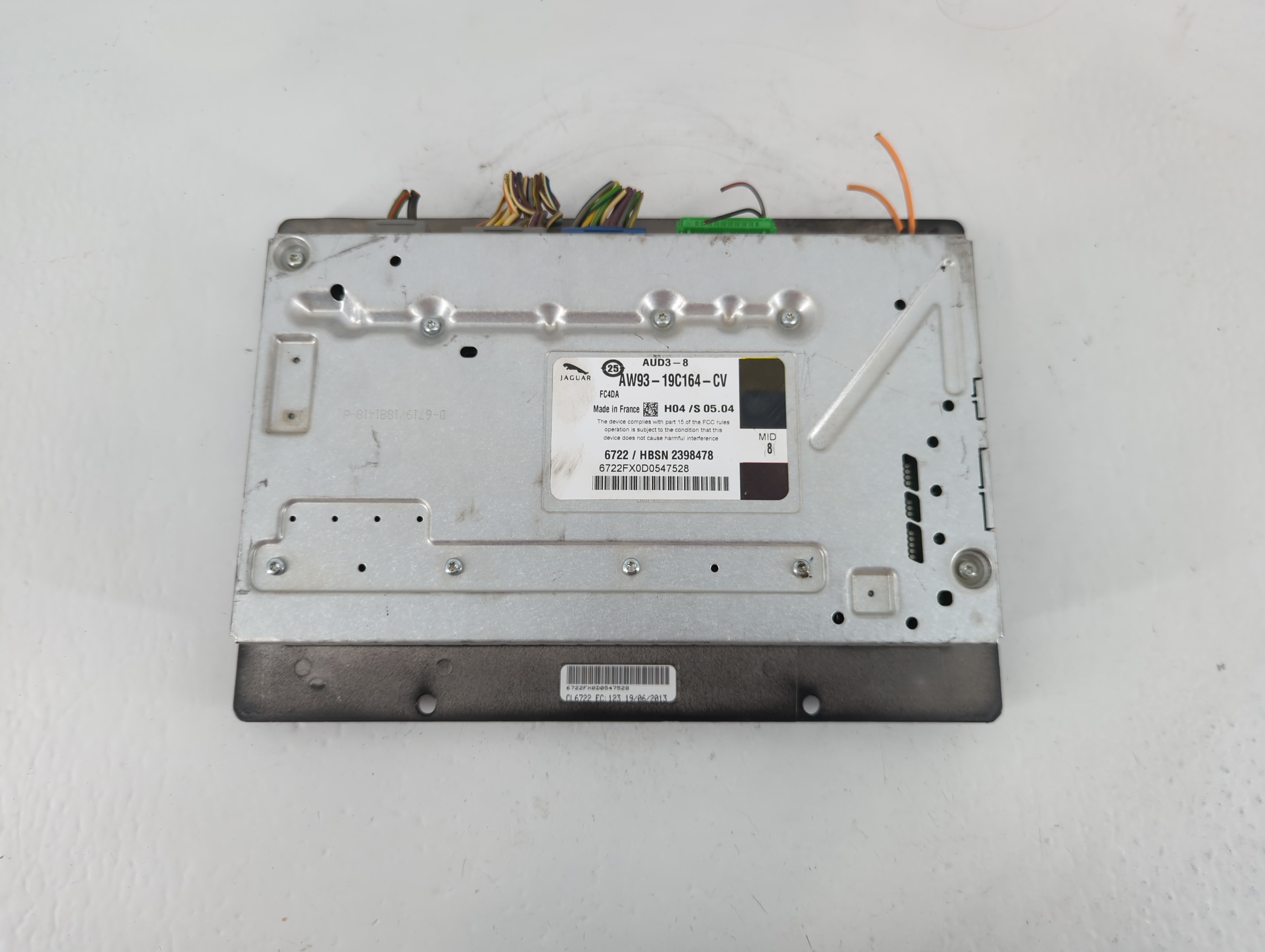 Picture of 2013-2015 Jaguar Xf Am Fm Cd Player Radio Receiver 1097119