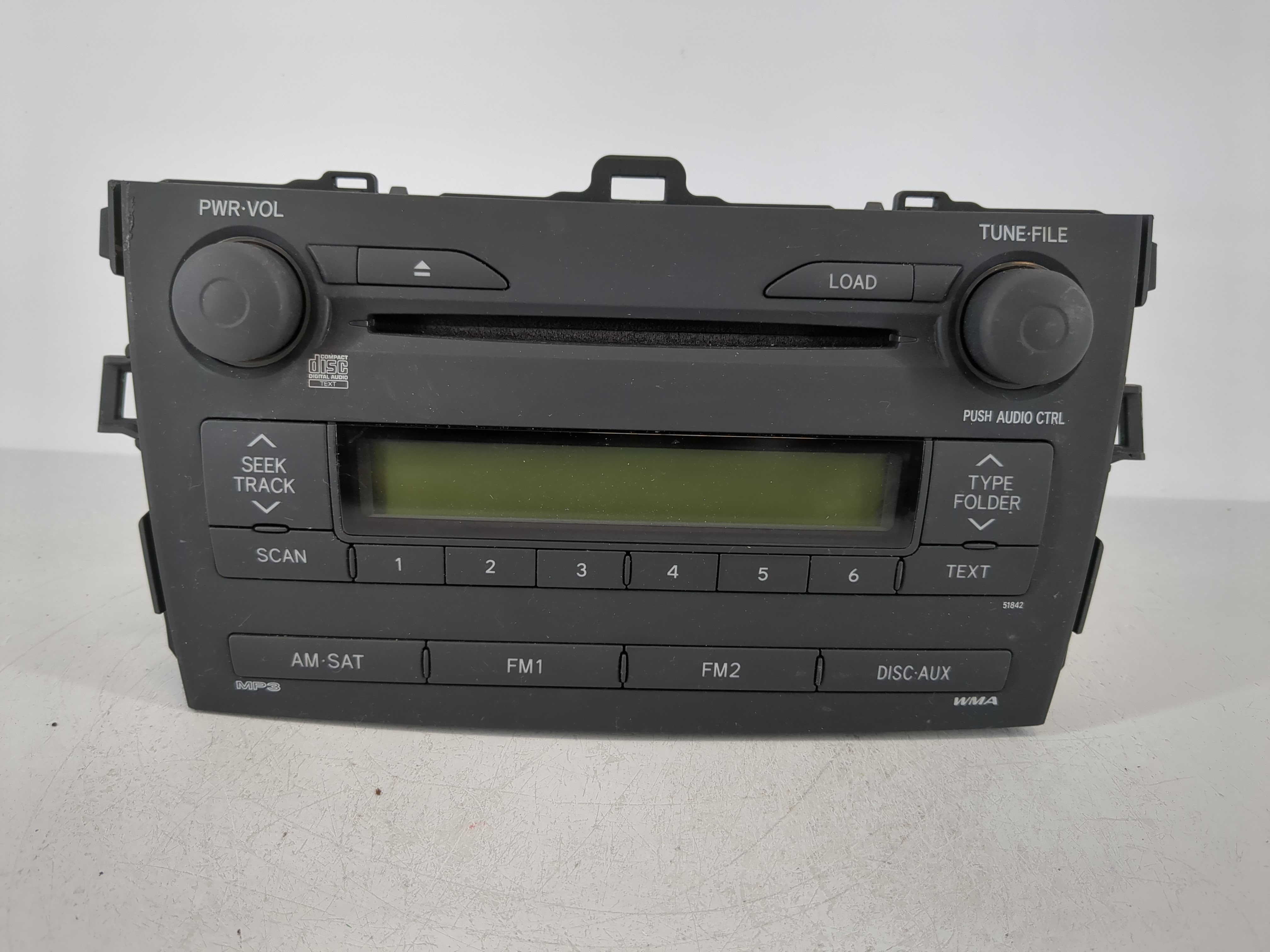 2009-2009 Toyota Corolla Am Fm Cd Player Radio Receiver 1097134 - Oemusedautoparts1.com