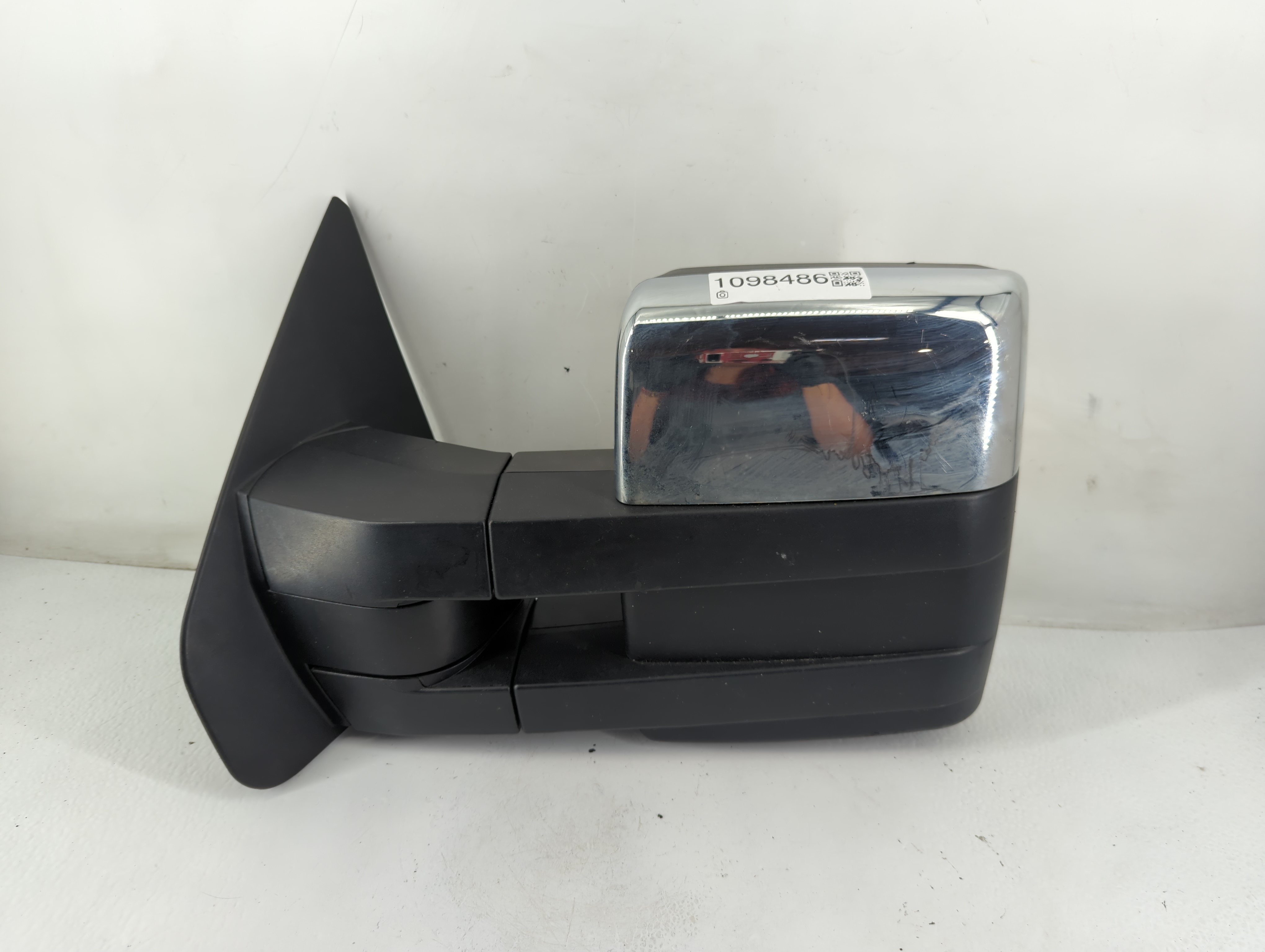 2011-2014 Ford F-150 Driver Left Side View Power Door Mirror Chrome 1098486 - Oemusedautoparts1.com
