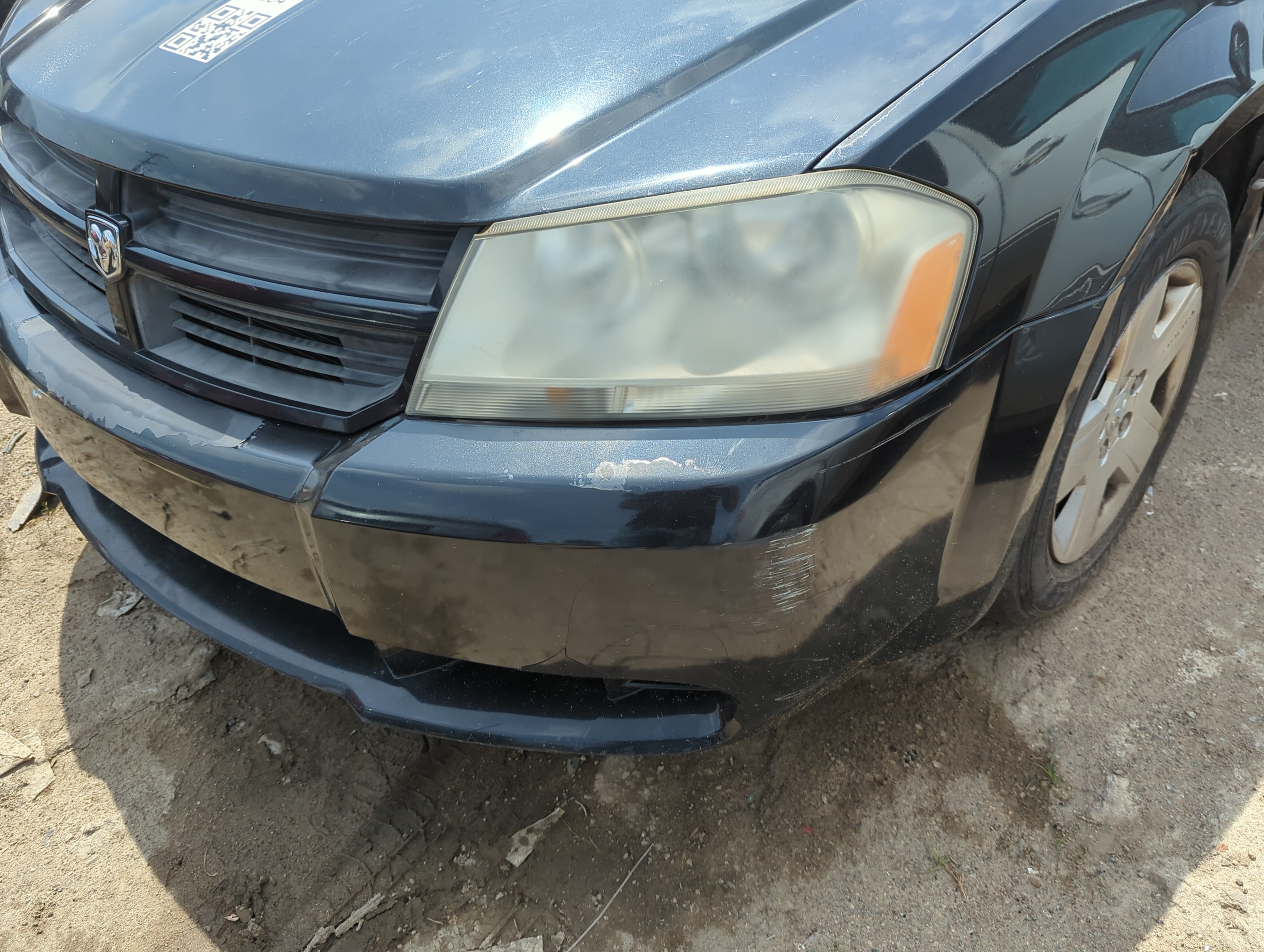 Picture of 2008-2010 Dodge Avenger Front Bumper - Oem 1098705