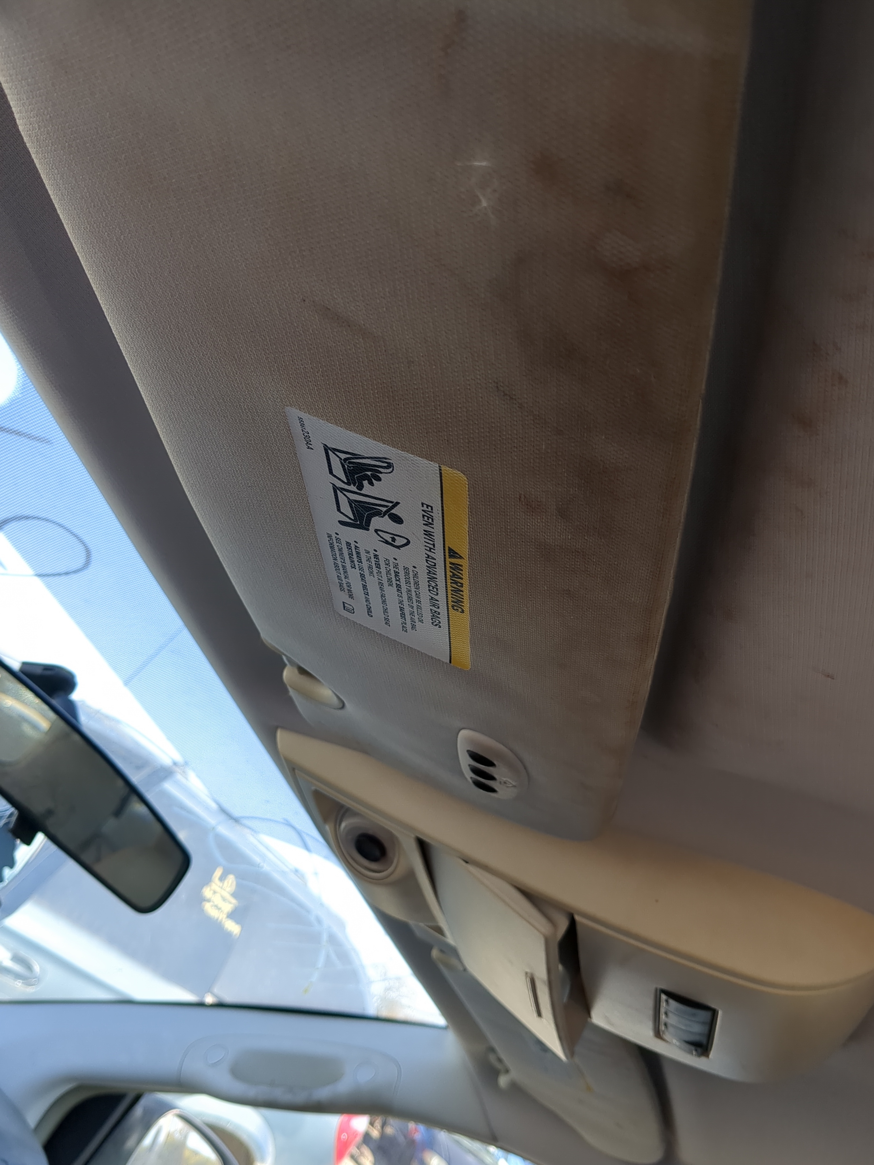 Picture of 2008-2010 Dodge Grand Caravan Driver Sun Visor Mirror Left Sunvisor 1099212