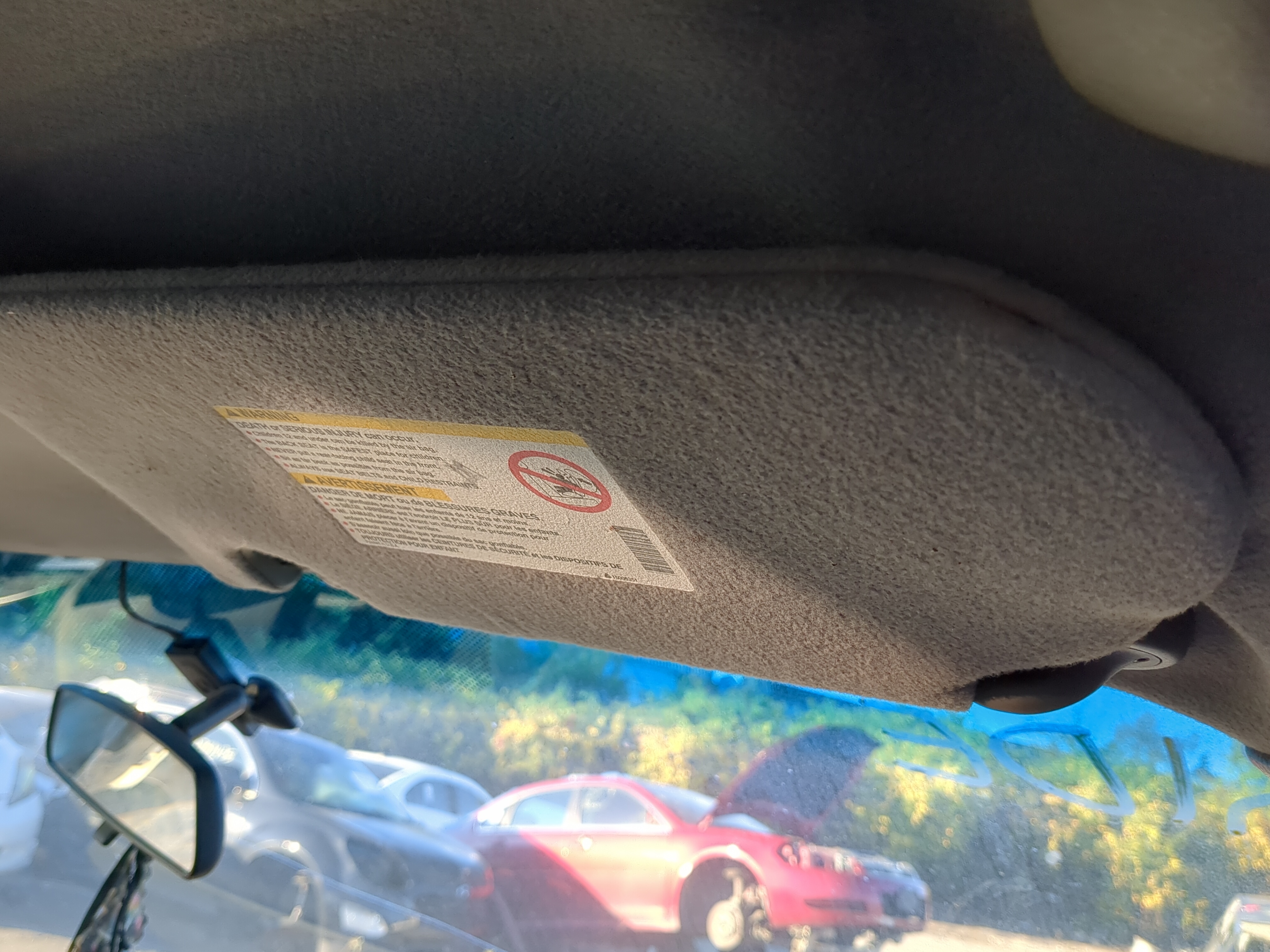 Picture of 2002-2004 Gmc Envoy Passenger Sun Visor Mirror Right Sunvisor 1099448