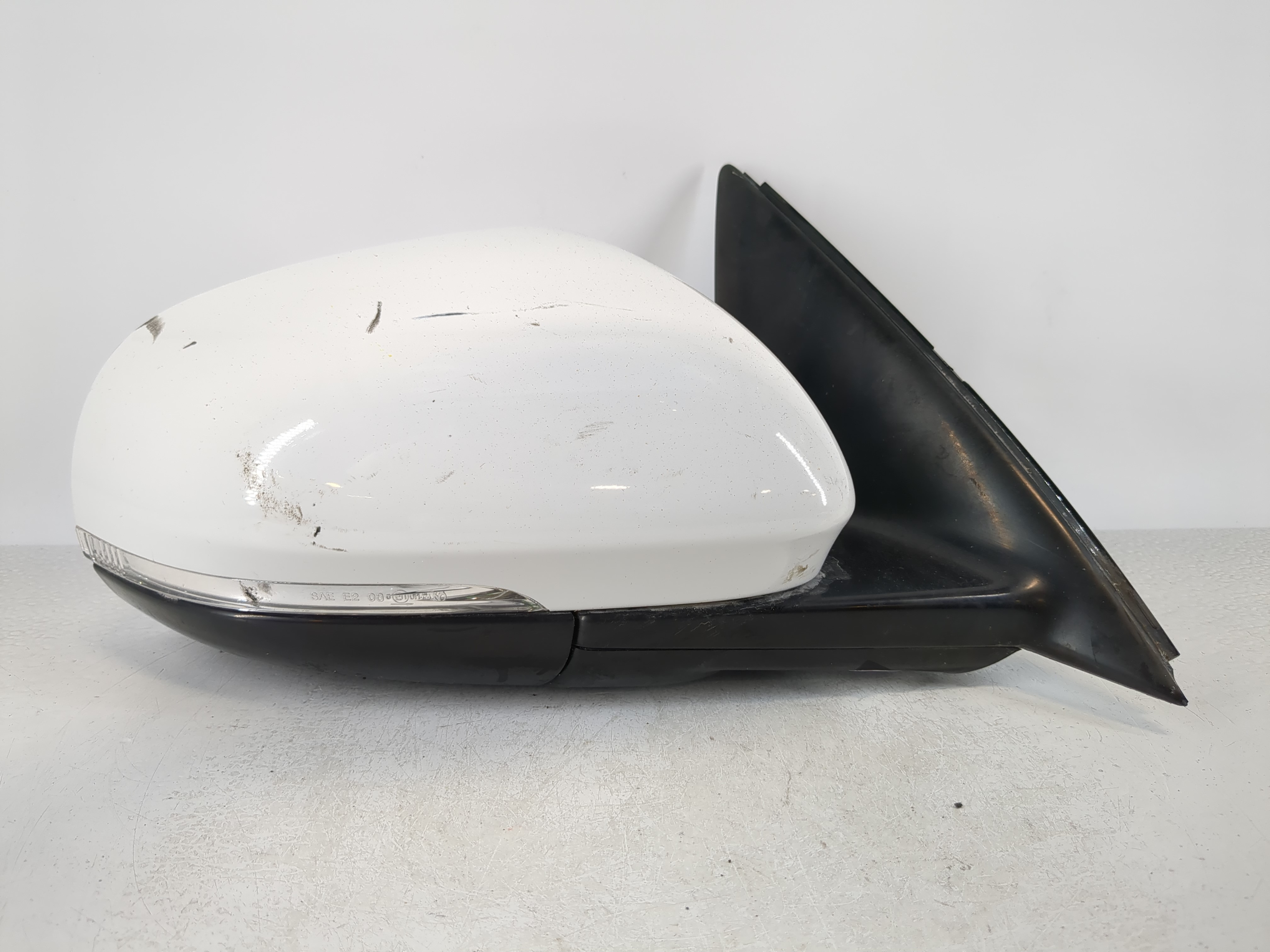 2010-2015 Jaguar Xj Passenger Right Side View Power Door Mirror White 1100985 - Oemusedautoparts1.com
