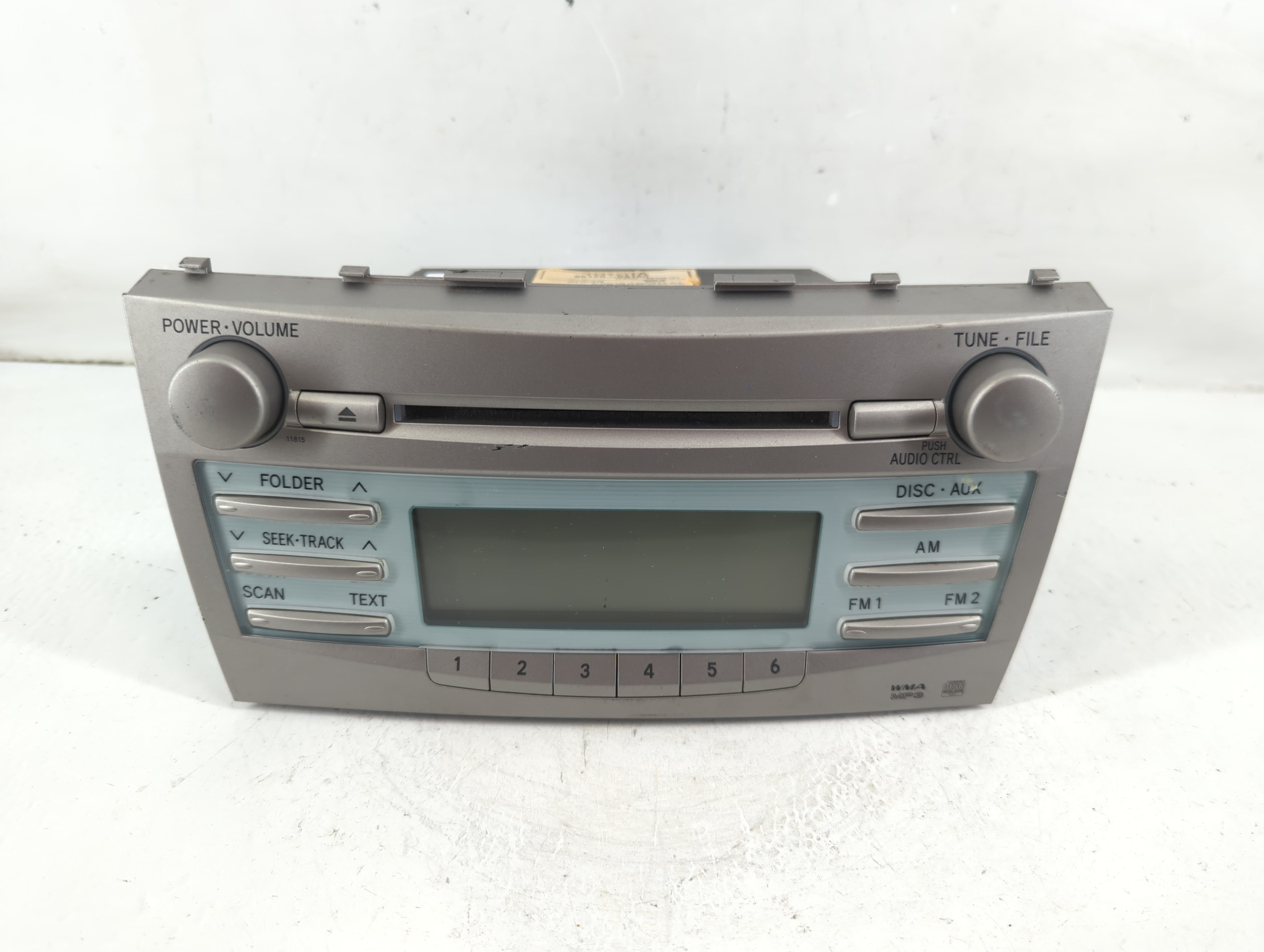 2007-2009 Toyota Camry Am Fm Cd Player Radio Receiver 1101819 - Oemusedautoparts1.com