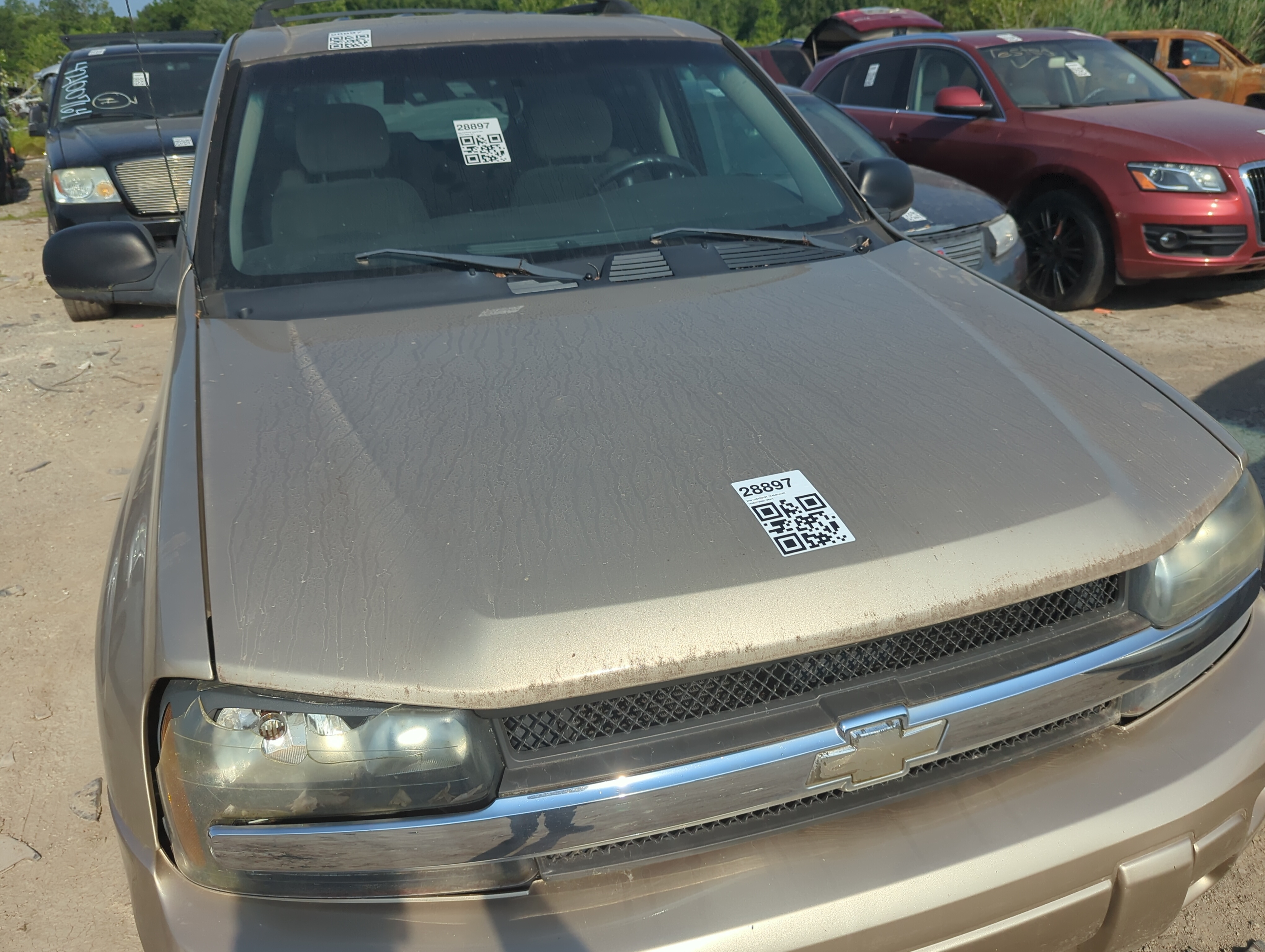 2002-2009 Chevrolet Trailblazer Hood Oem 1101894 - Oemusedautoparts1.com