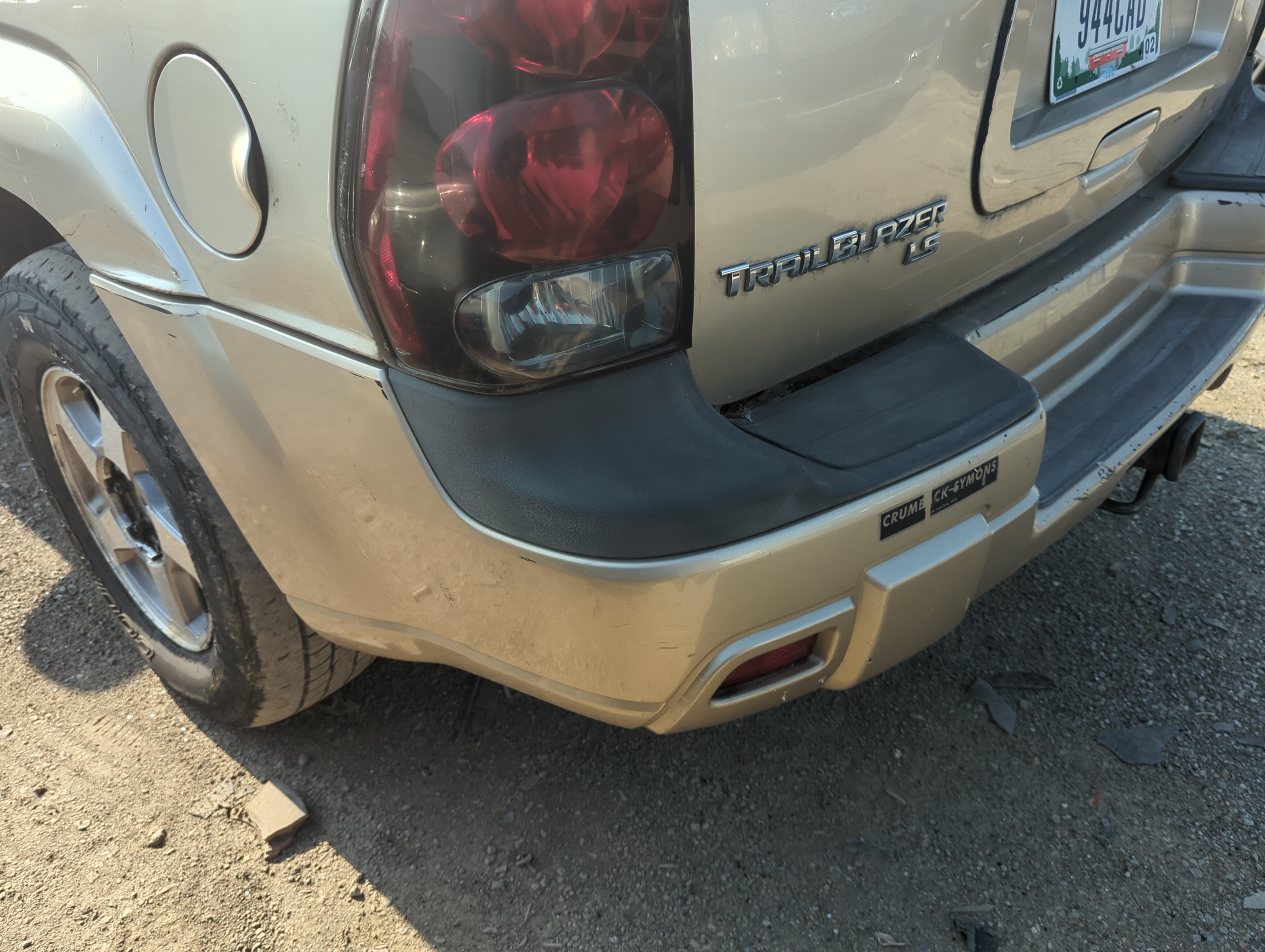 Picture of 2002-2009 Chevrolet Trailblazer Rear Bumper Assembly Oem 1102012