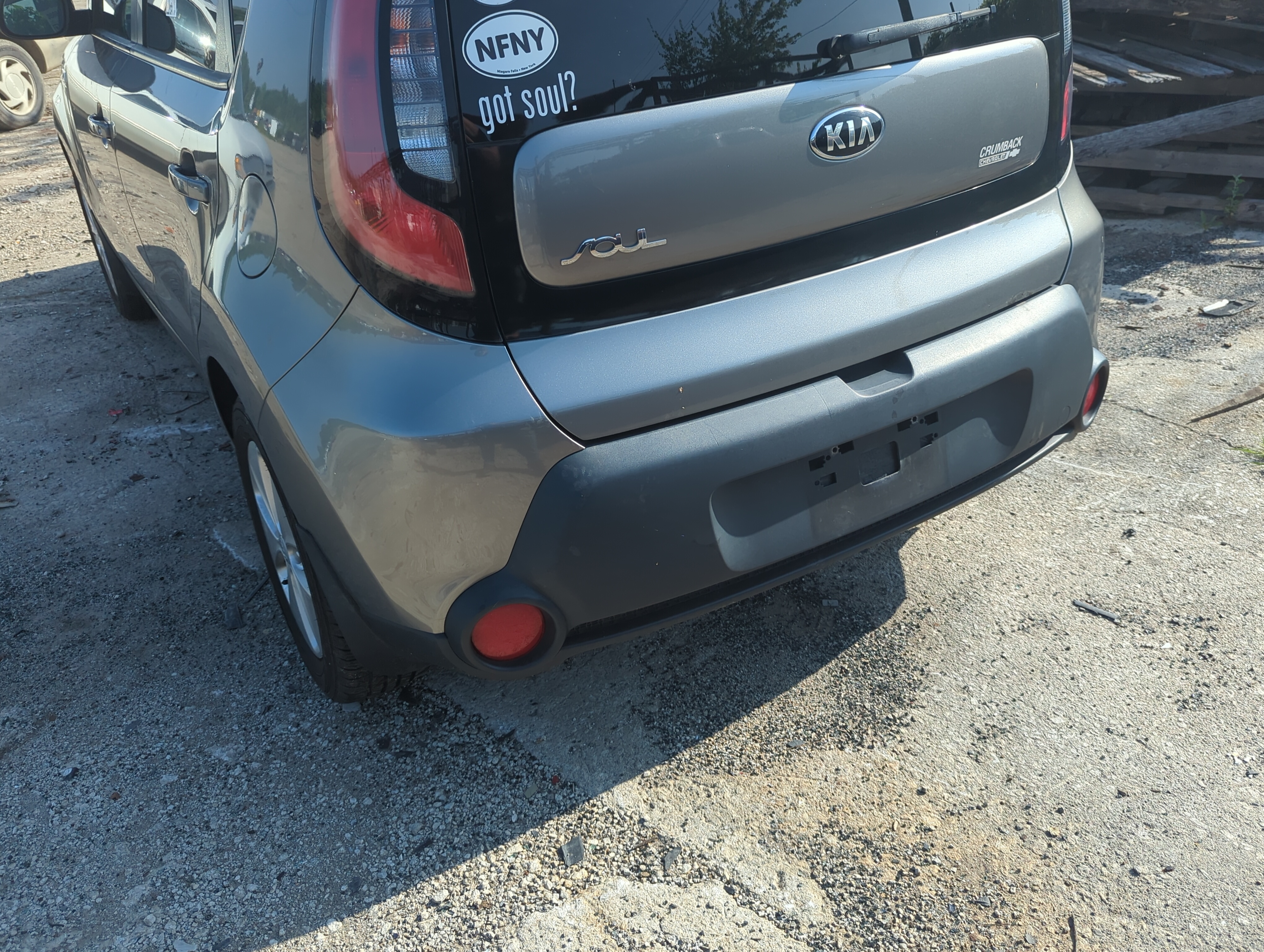 2014-2016 Kia Soul Rear Bumper Assembly Oem 1102227 - Oemusedautoparts1.com