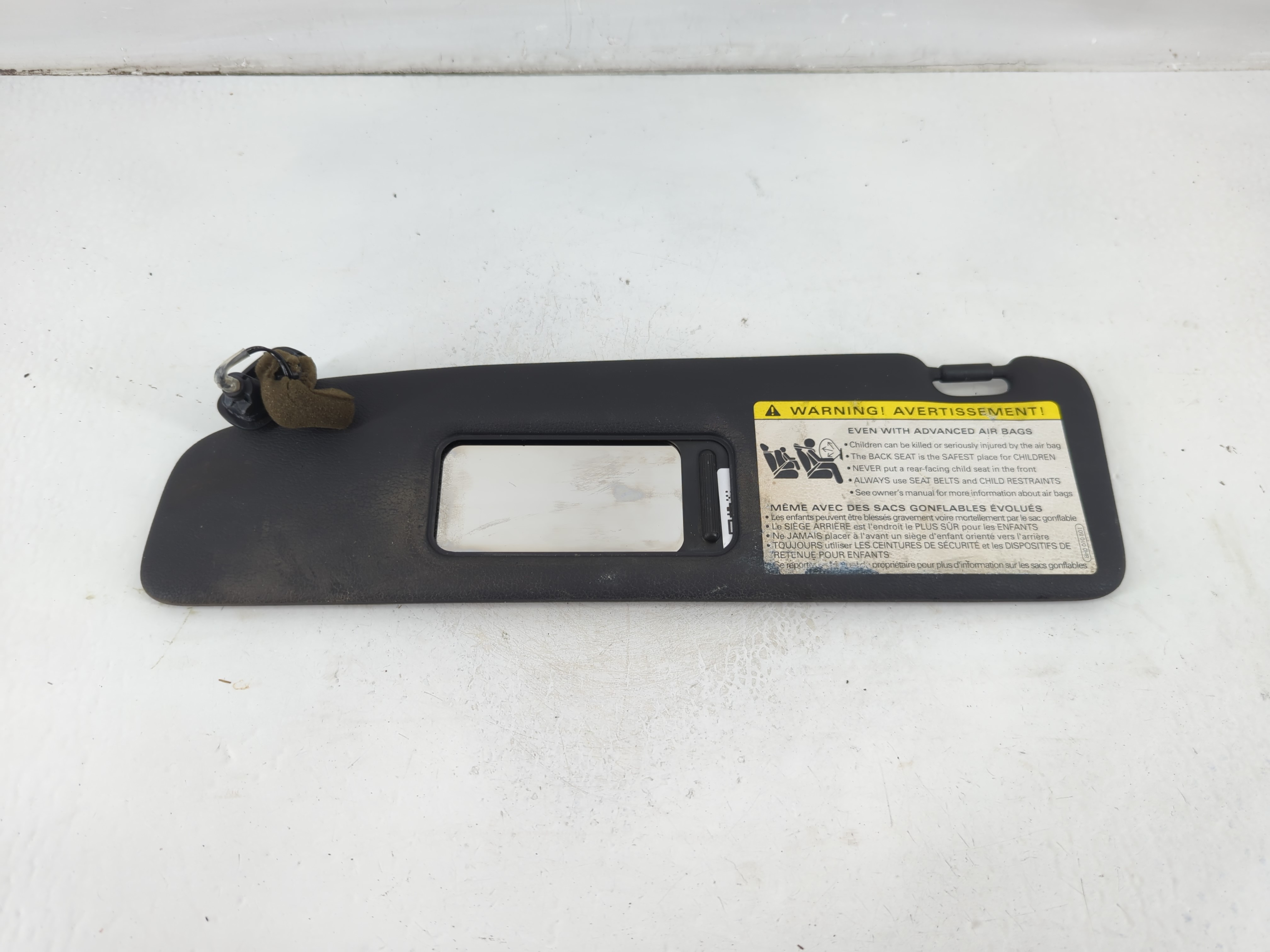Picture of 2010-2016 Audi A5 Driver Sun Visor Mirror Left Sunvisor Black 1102535