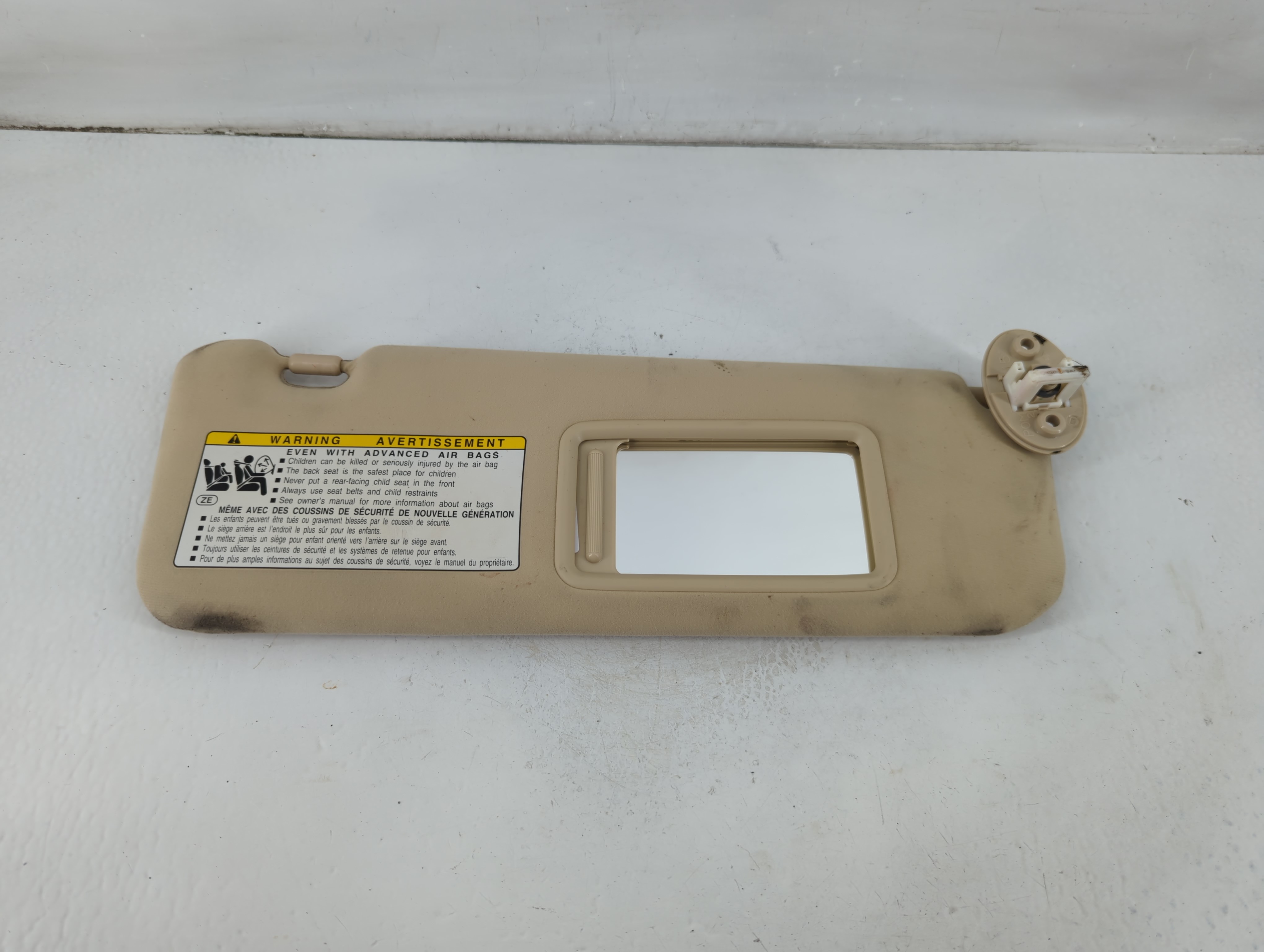 Picture of 2012-2012 Lexus Es350 Passenger Sun Visor Mirror Right Sunvisor Tan 1102605