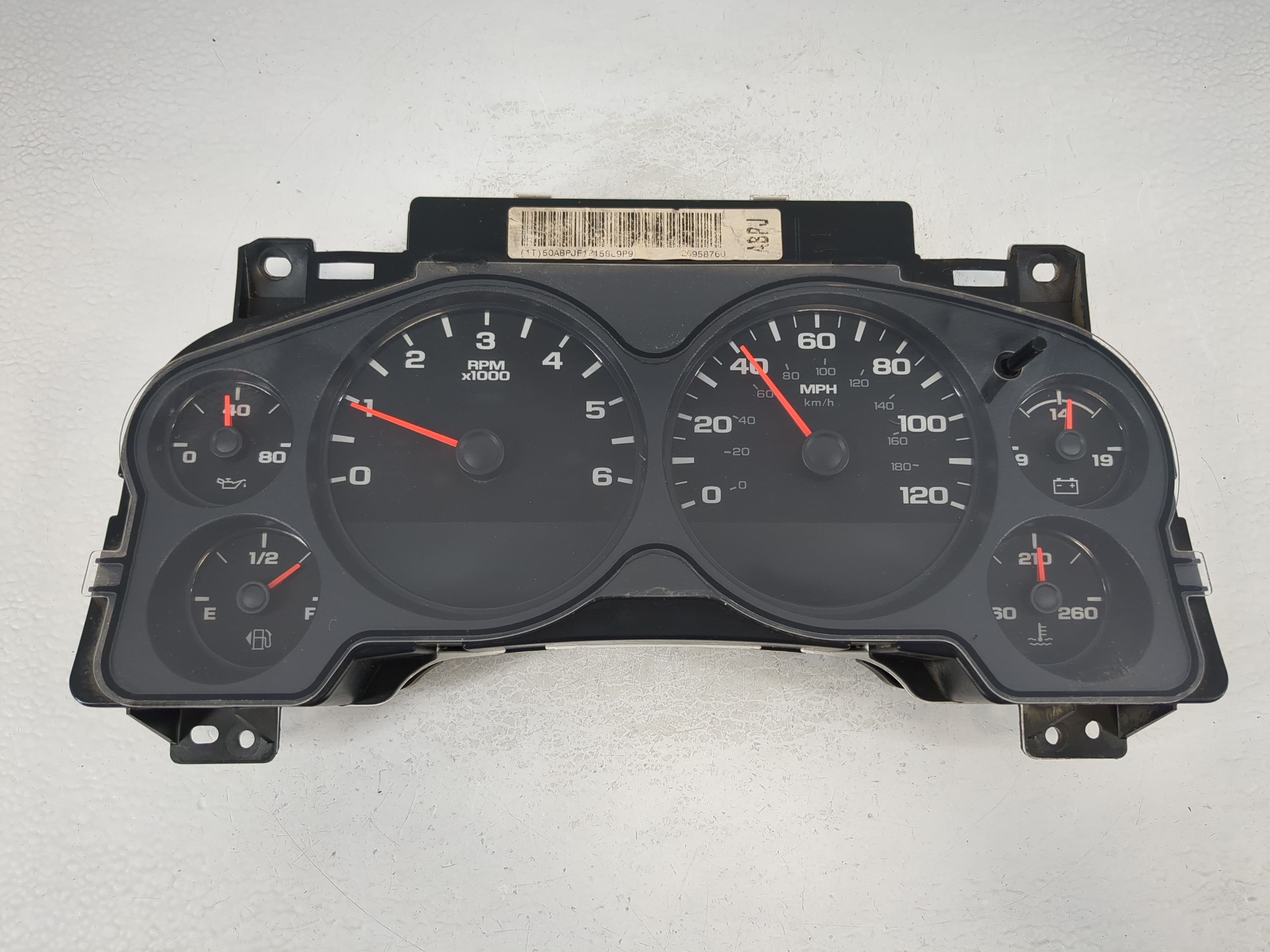 Picture of 2008-2009 Chevrolet Silverado 2500 Speedometer Instrument Cluster Gauges 1103137