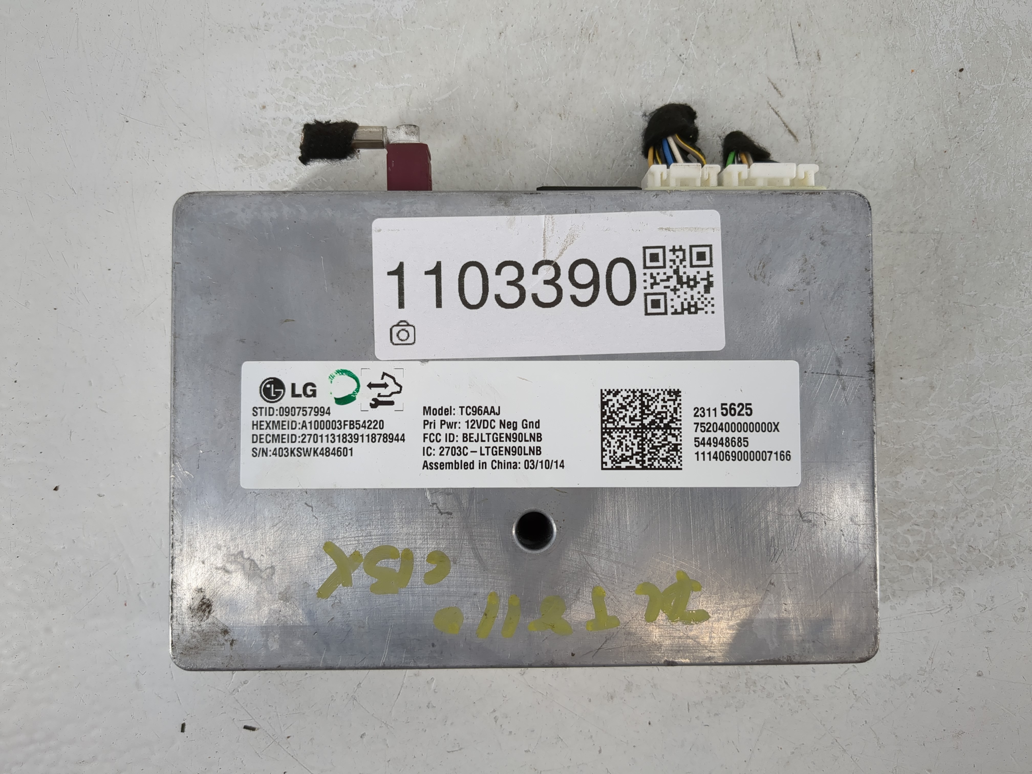 Picture of 2014 Chevrolet Silverado 1500 Chassis Control Module Ccm Bcm Body Control 1103390