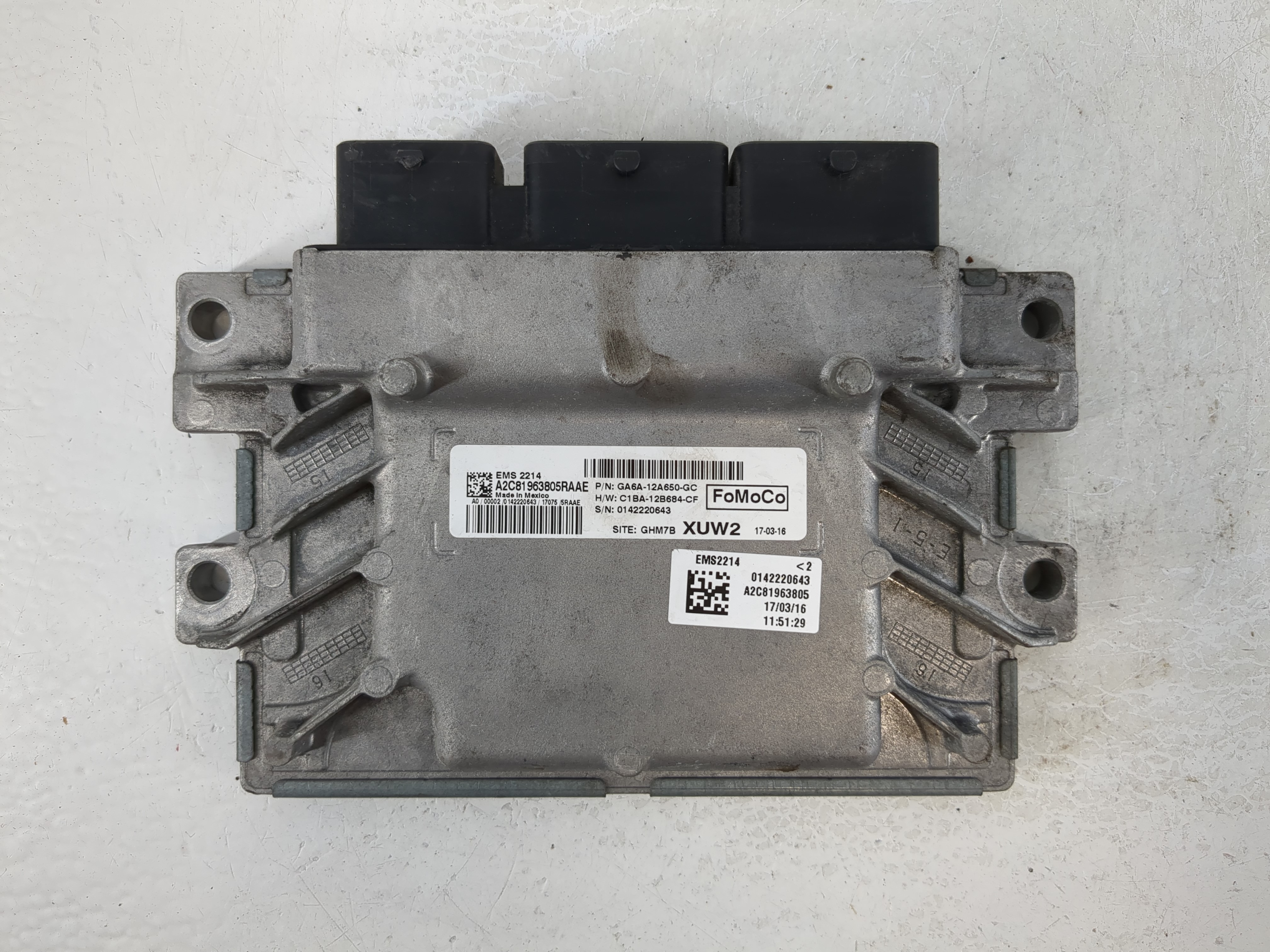 Picture of 2016-2018 Ford Fiesta Engine Control Computer Ecu Pcm Ecm Pcu Oem 1103571