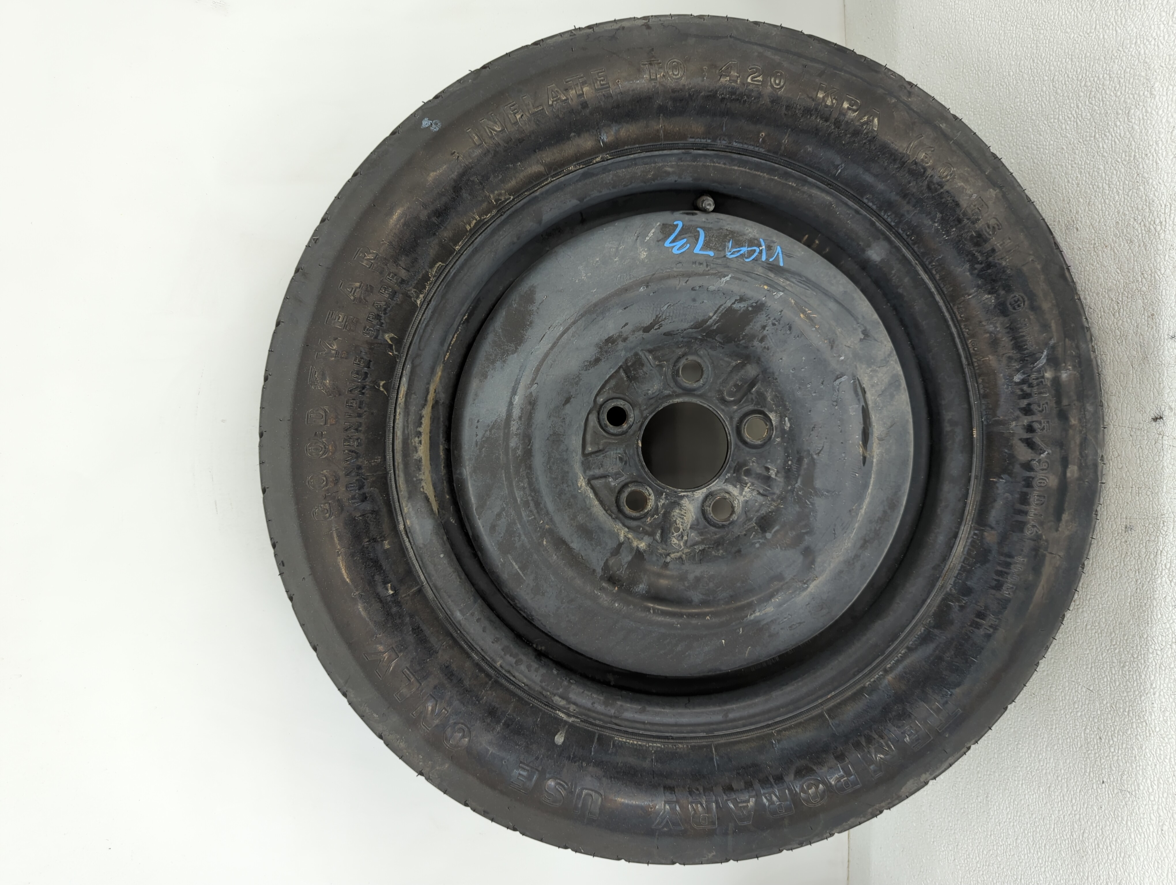 Picture of 2011-2014 Chrysler 200 Spare Donut Tire Wheel Rim Oem 1104326