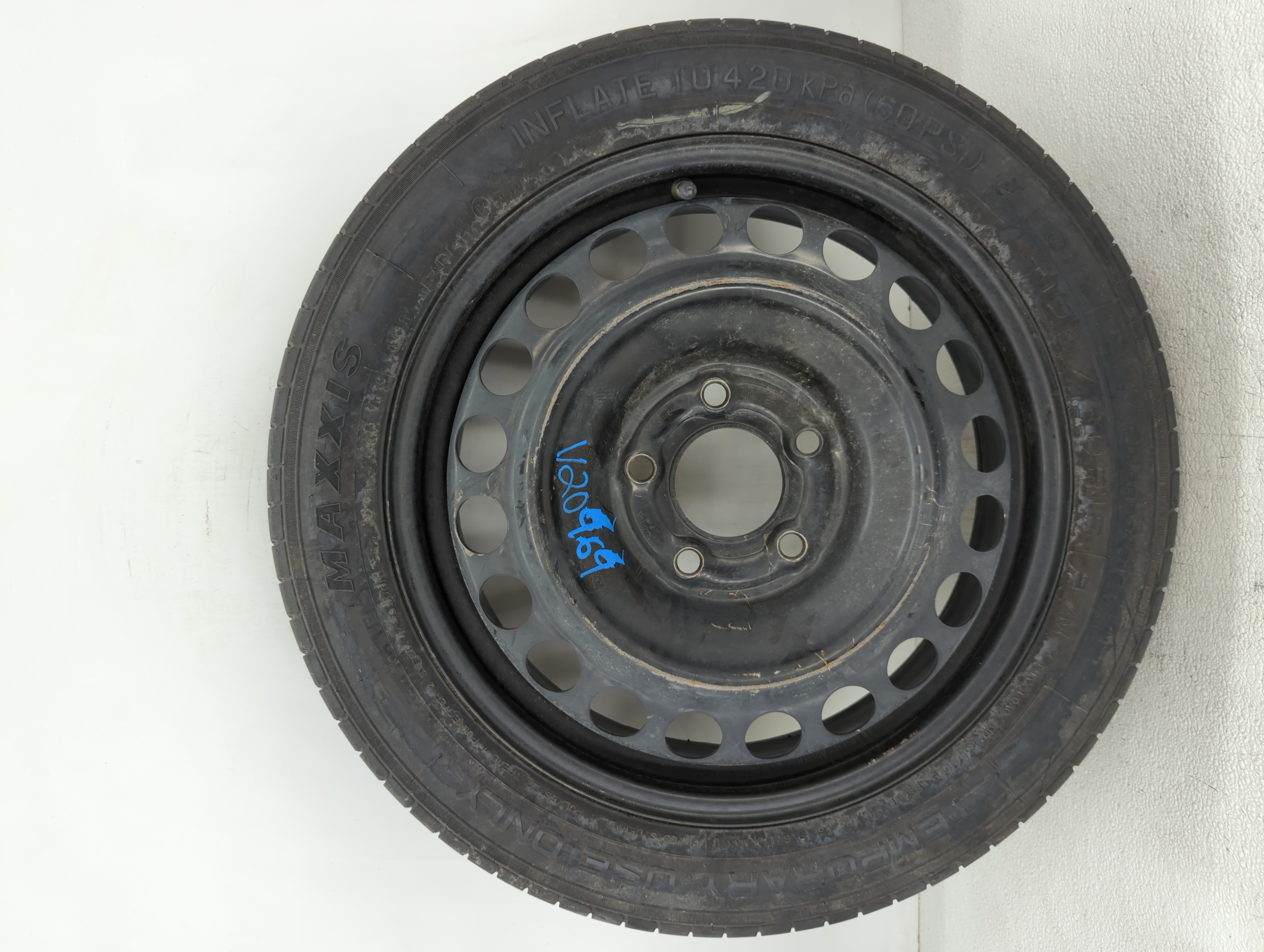 Picture of 2016-2022 Chevrolet Malibu Spare Donut Tire Wheel Rim Oem 1104340