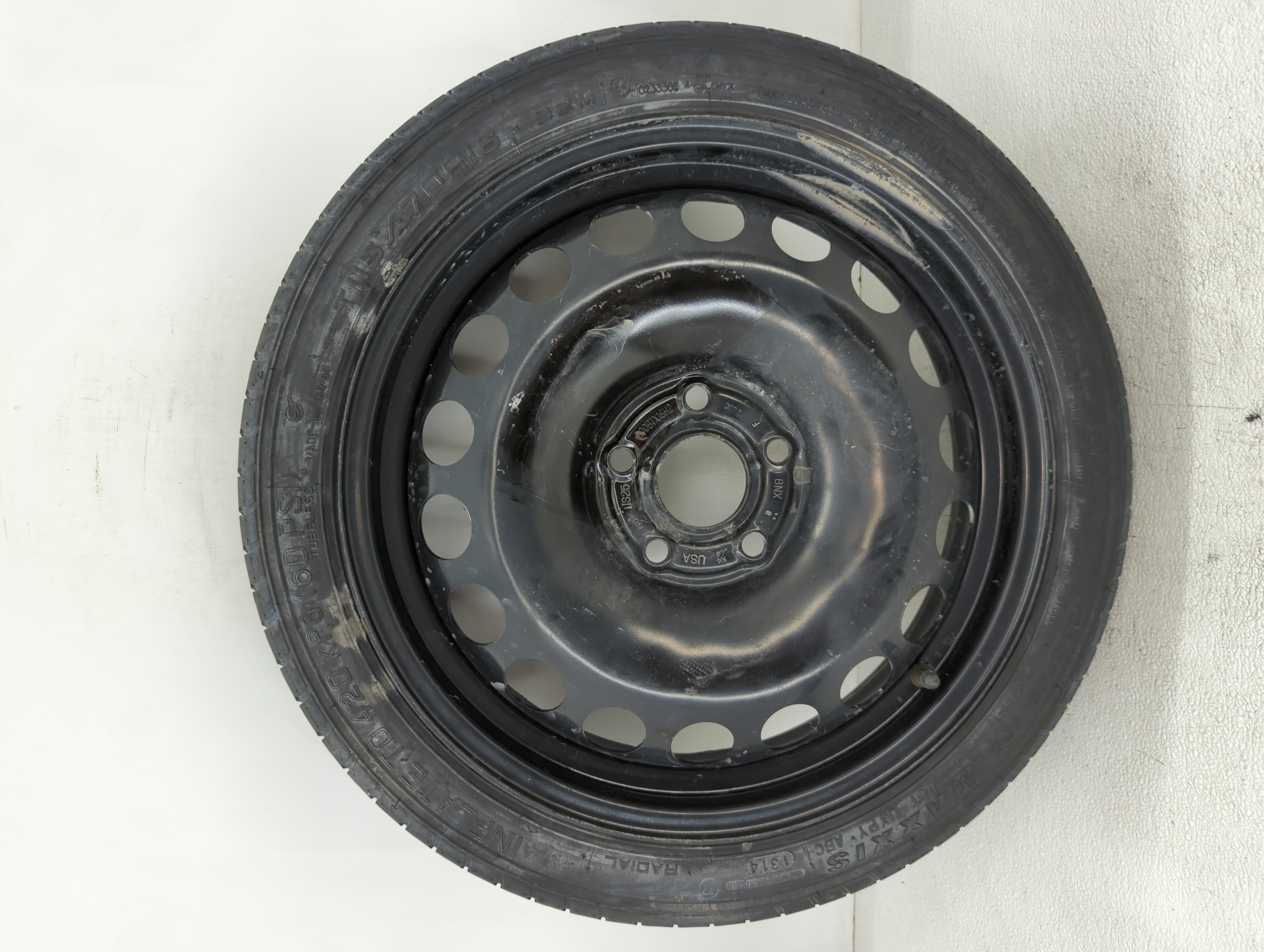 Picture of 2011-2016 Chevrolet Cruze Spare Donut Tire Wheel Rim Oem 1104342