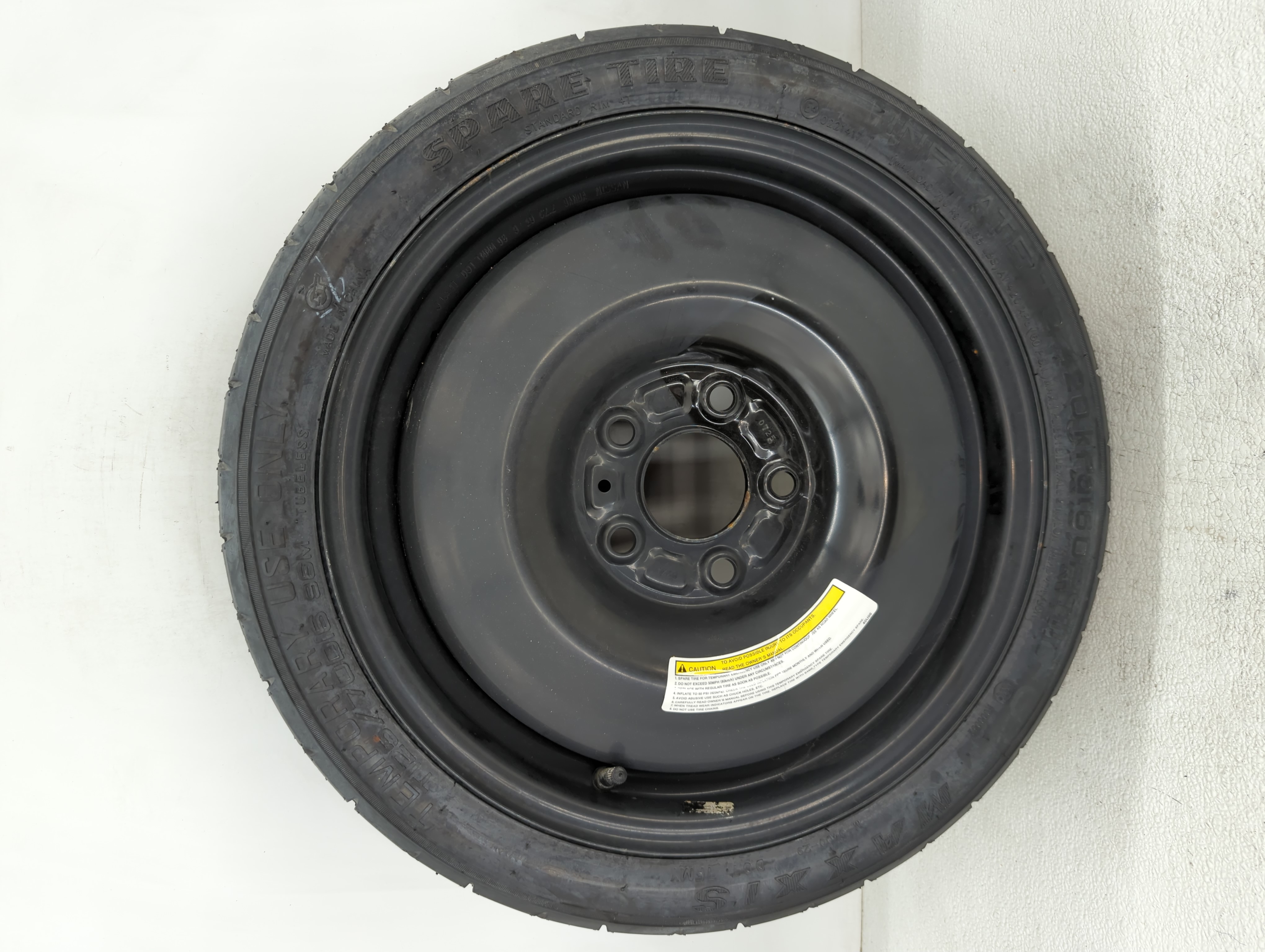 Picture of 2015-2019 Nissan Sentra Spare Donut Tire Wheel Rim Oem 1104343