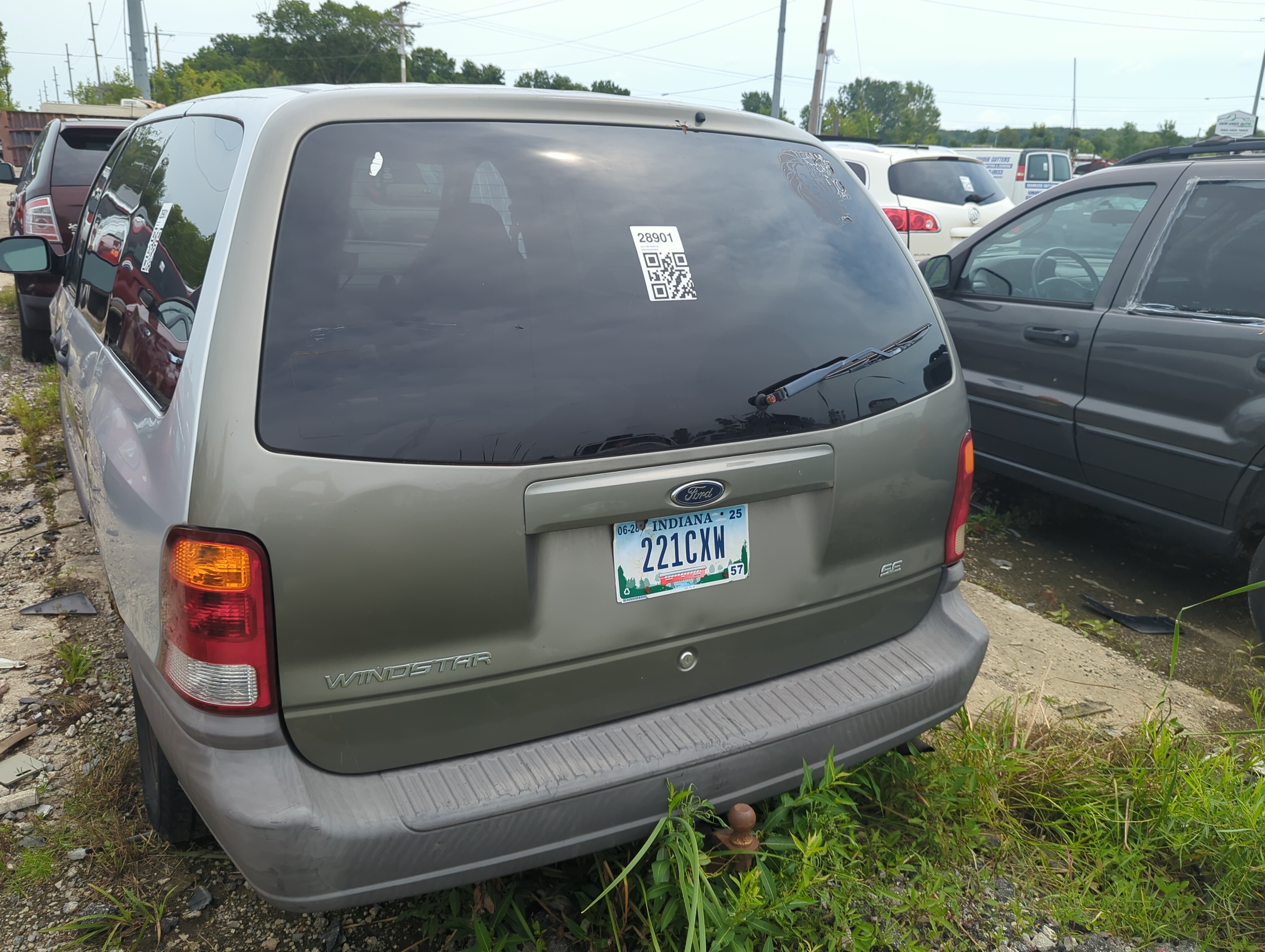 1999-2003 Ford Windstar Trunk/decklid/hatch/tailgate Oem 1106294 - Oemusedautoparts1.com