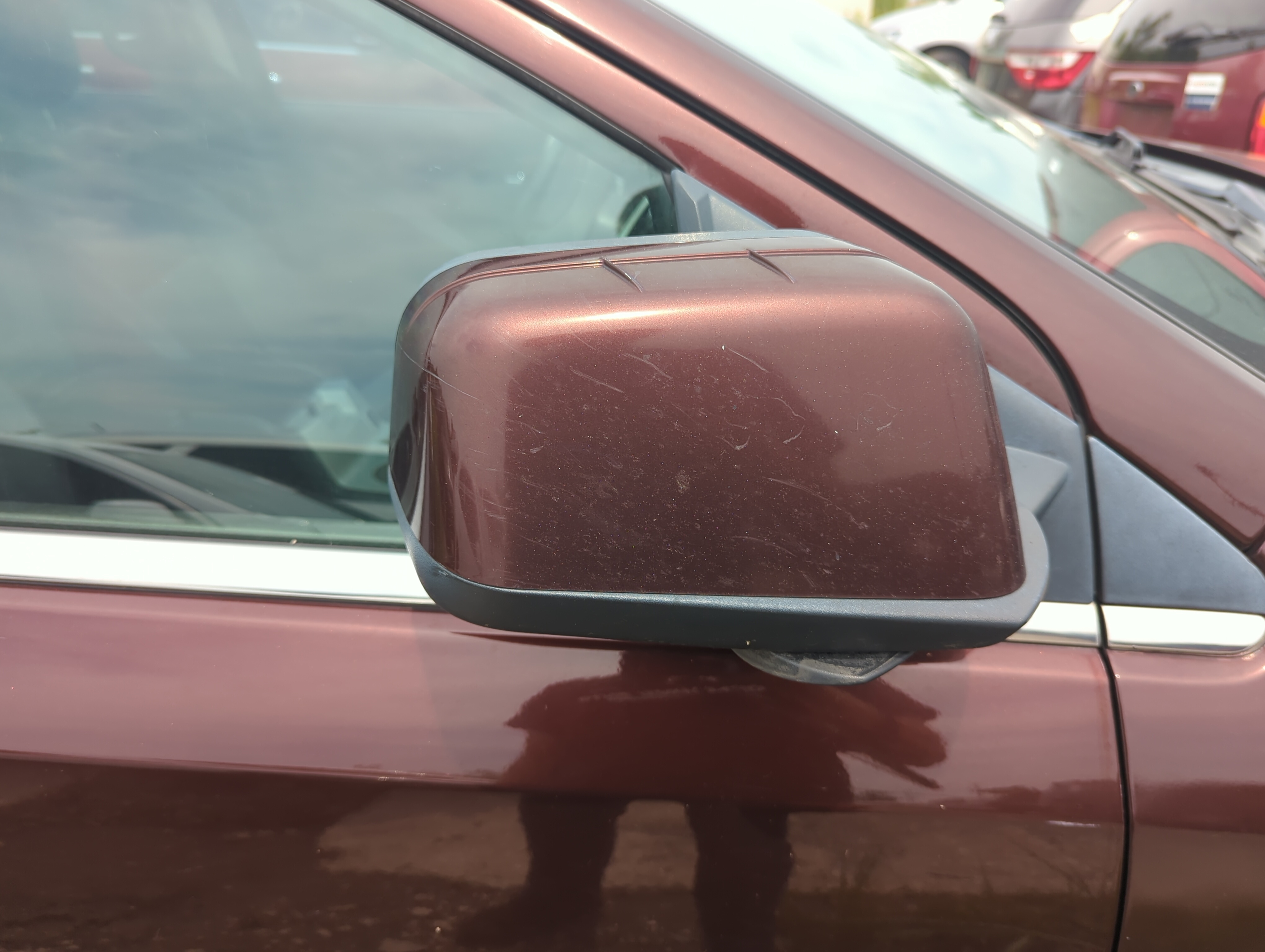2009-2011 Ford Edge Passenger Right Side View Power Door Mirror Red 1106436 - Oemusedautoparts1.com