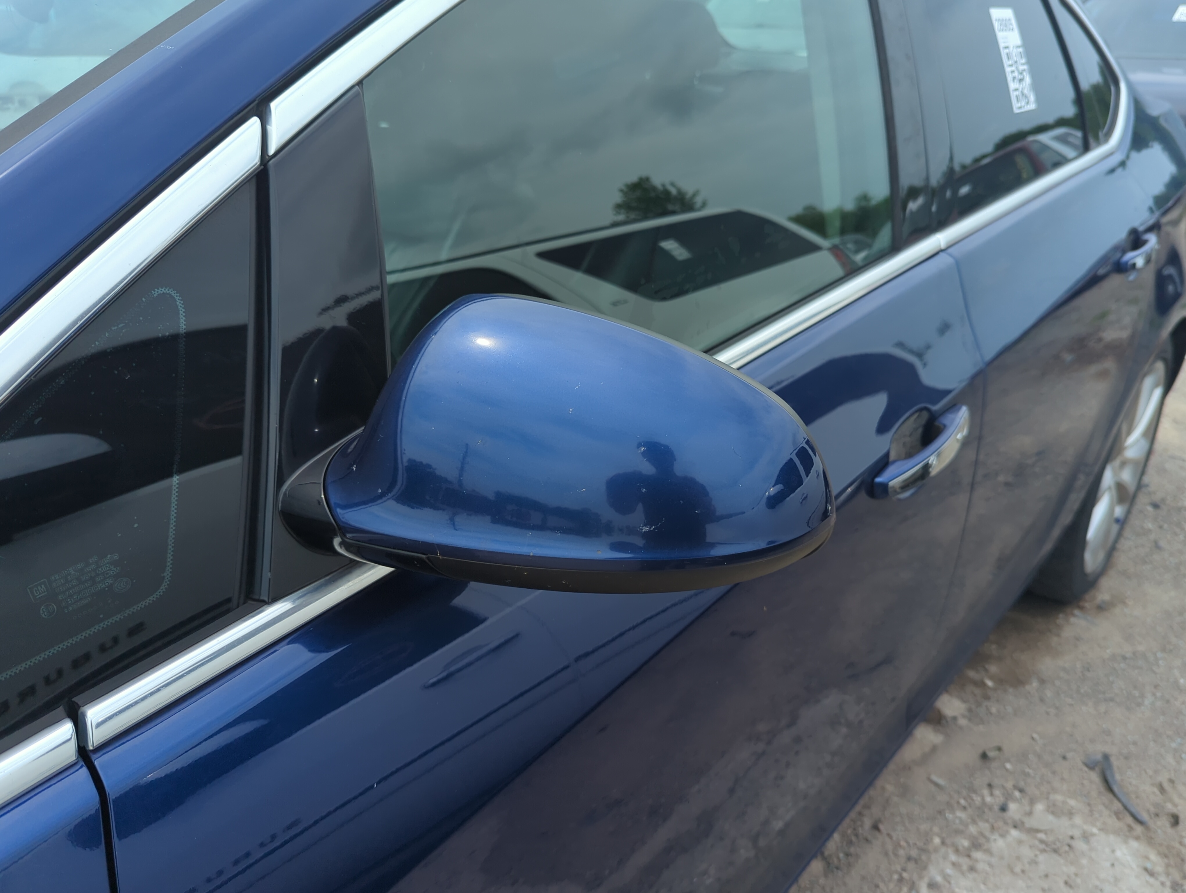 2013-2017 Buick Verano Driver Left Side View Power Door Mirror Blue 1106784 - Oemusedautoparts1.com