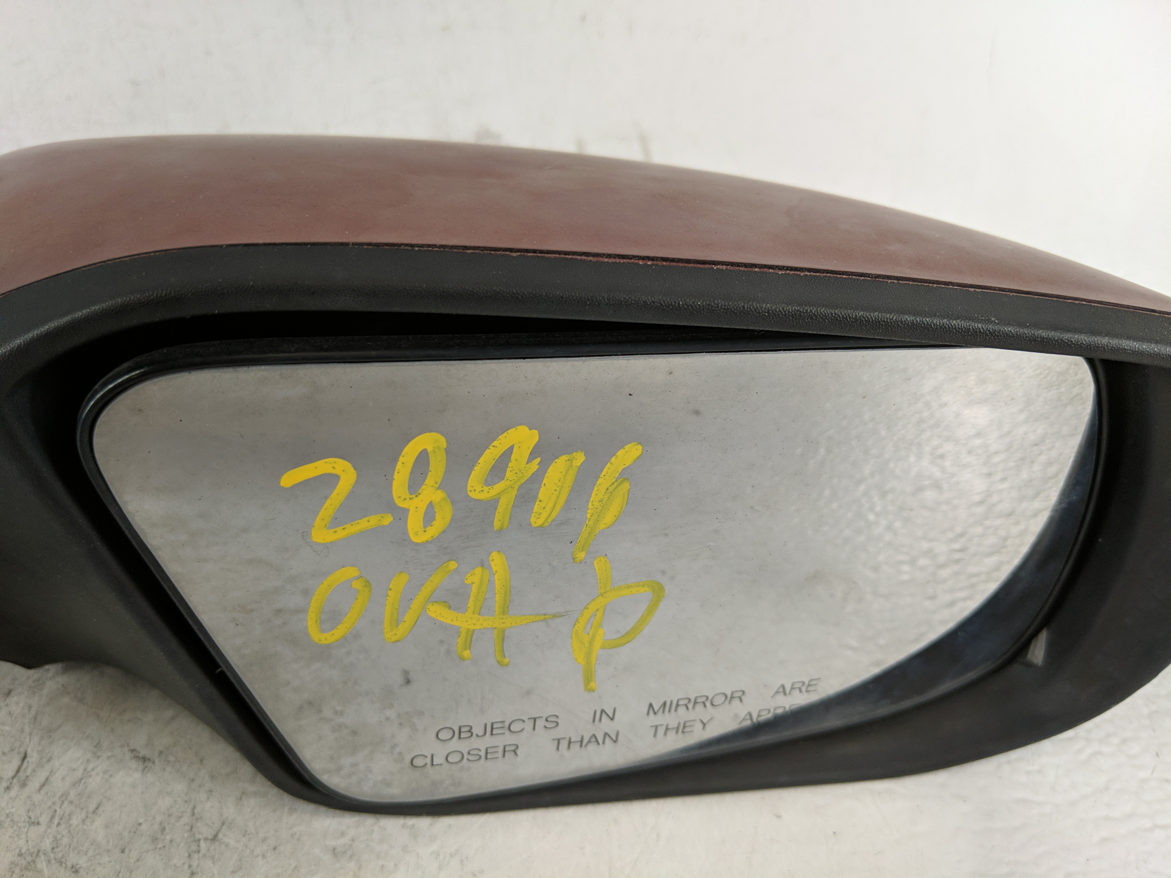 2013-2018 Nissan Altima Passenger Right Side View Power Door Mirror Red 1107145 - Oemusedautoparts1.com