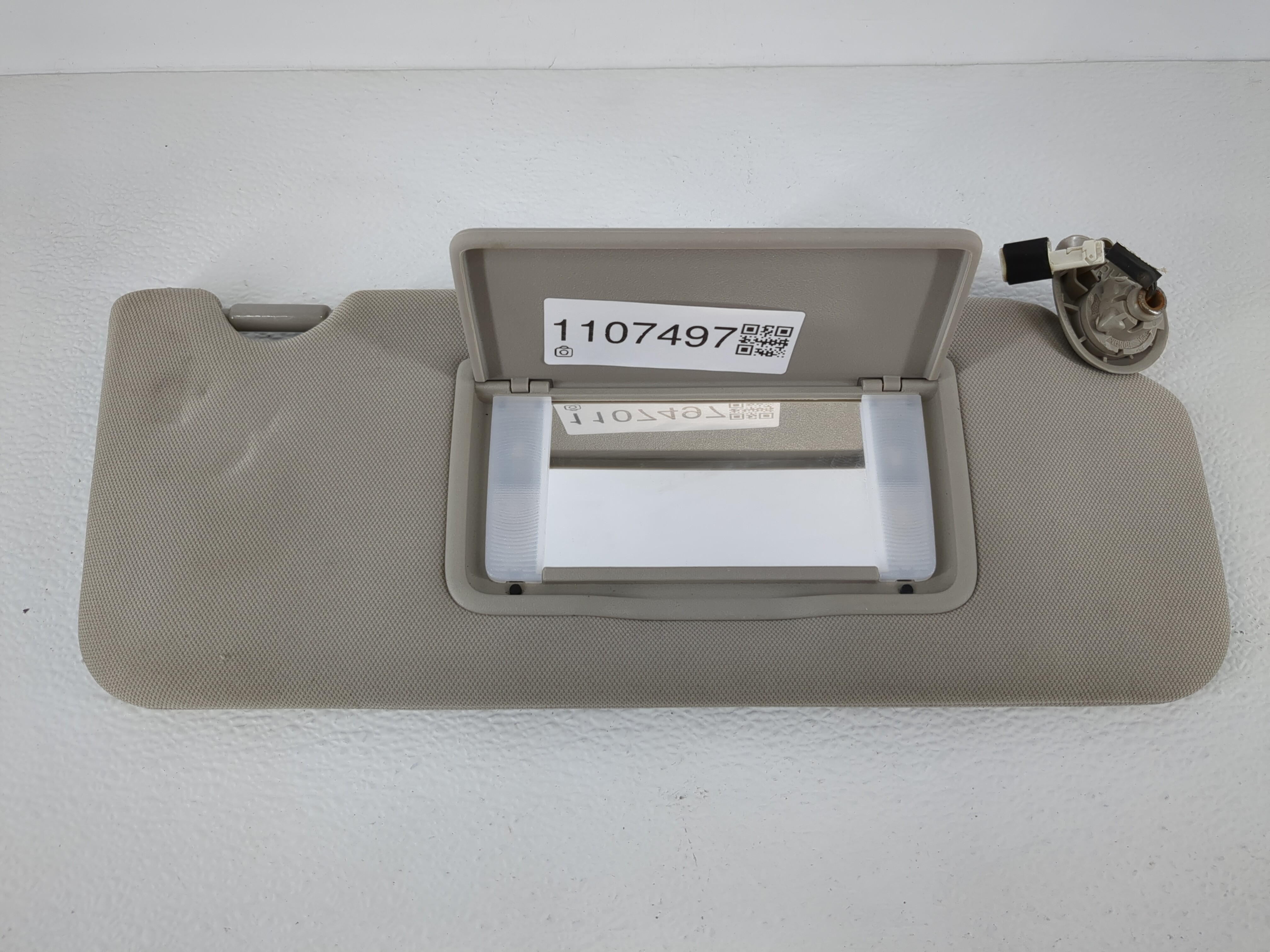 2009-2011 Acura Tsx Passenger Sun Visor Mirror Right Sunvisor Grey 1107497 - Oemusedautoparts1.com