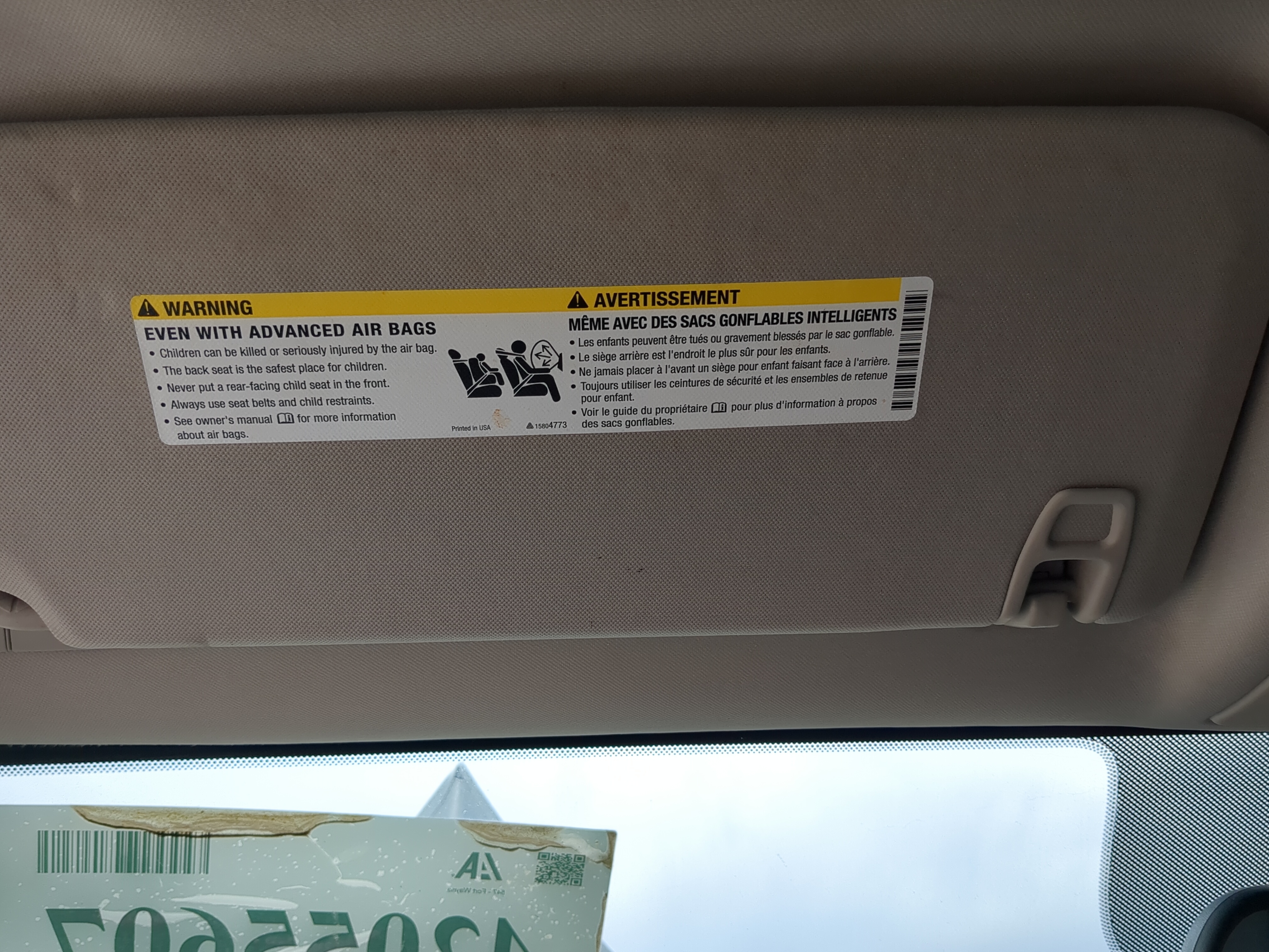 Chevrolet Suburban Driver Sun Visor Mirror Left Sunvisor 1108548 - Oemusedautoparts1.com