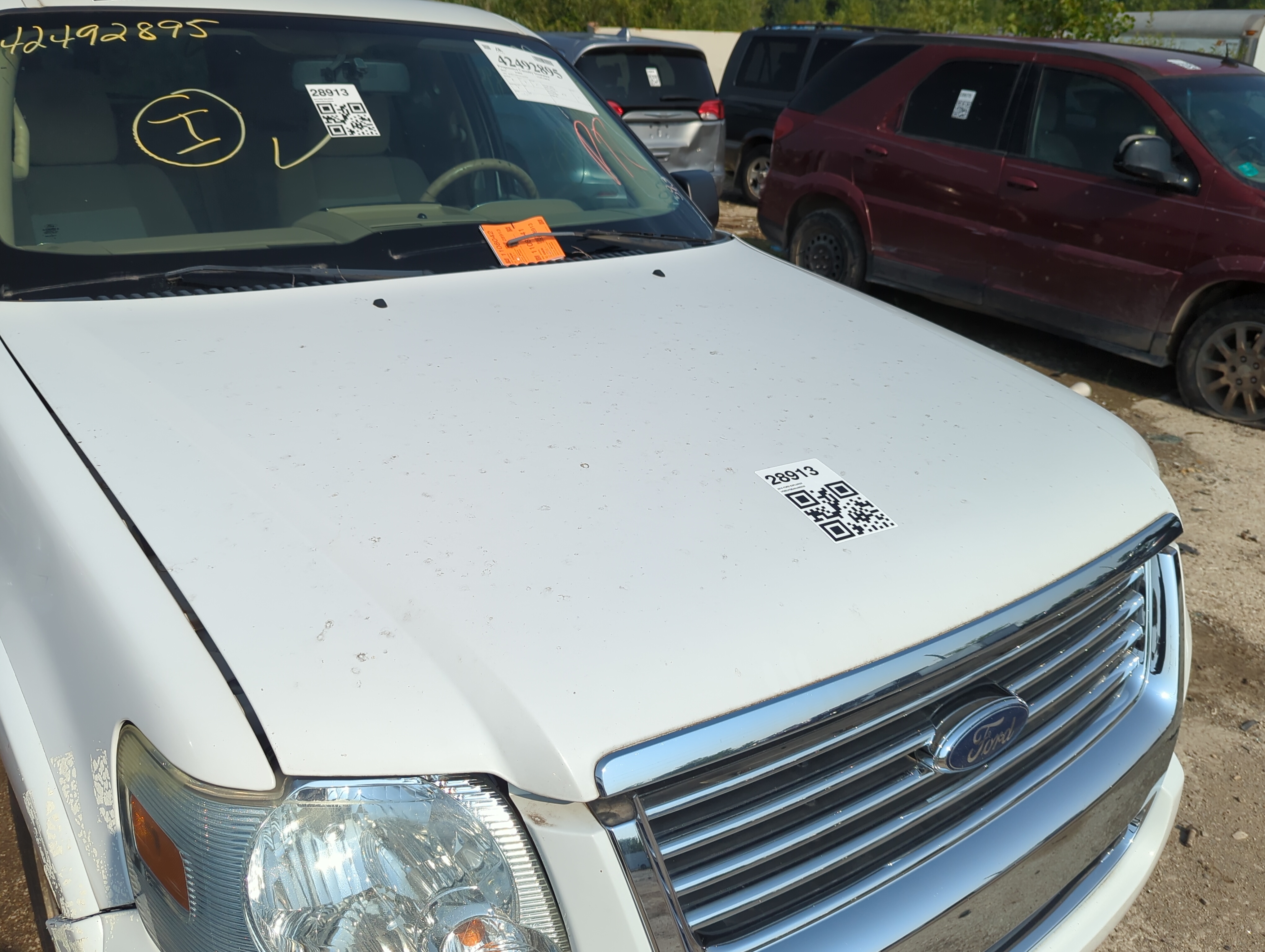 2006-2010 Ford Explorer Hood Oem 1109272 - Oemusedautoparts1.com