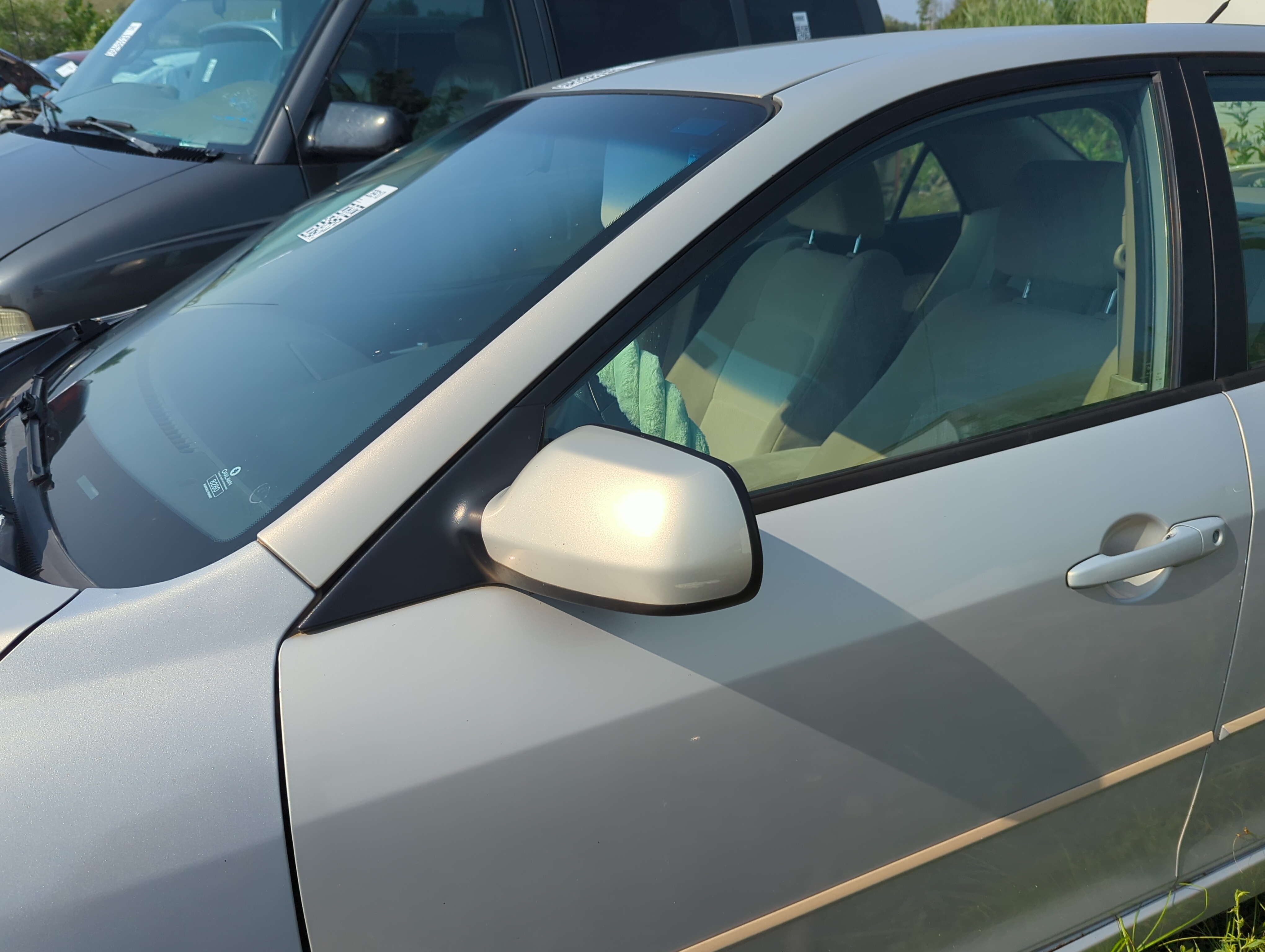 2003-2008 Mazda 6 Driver Left Side View Power Door Mirror Grey 1109991 - Oemusedautoparts1.com