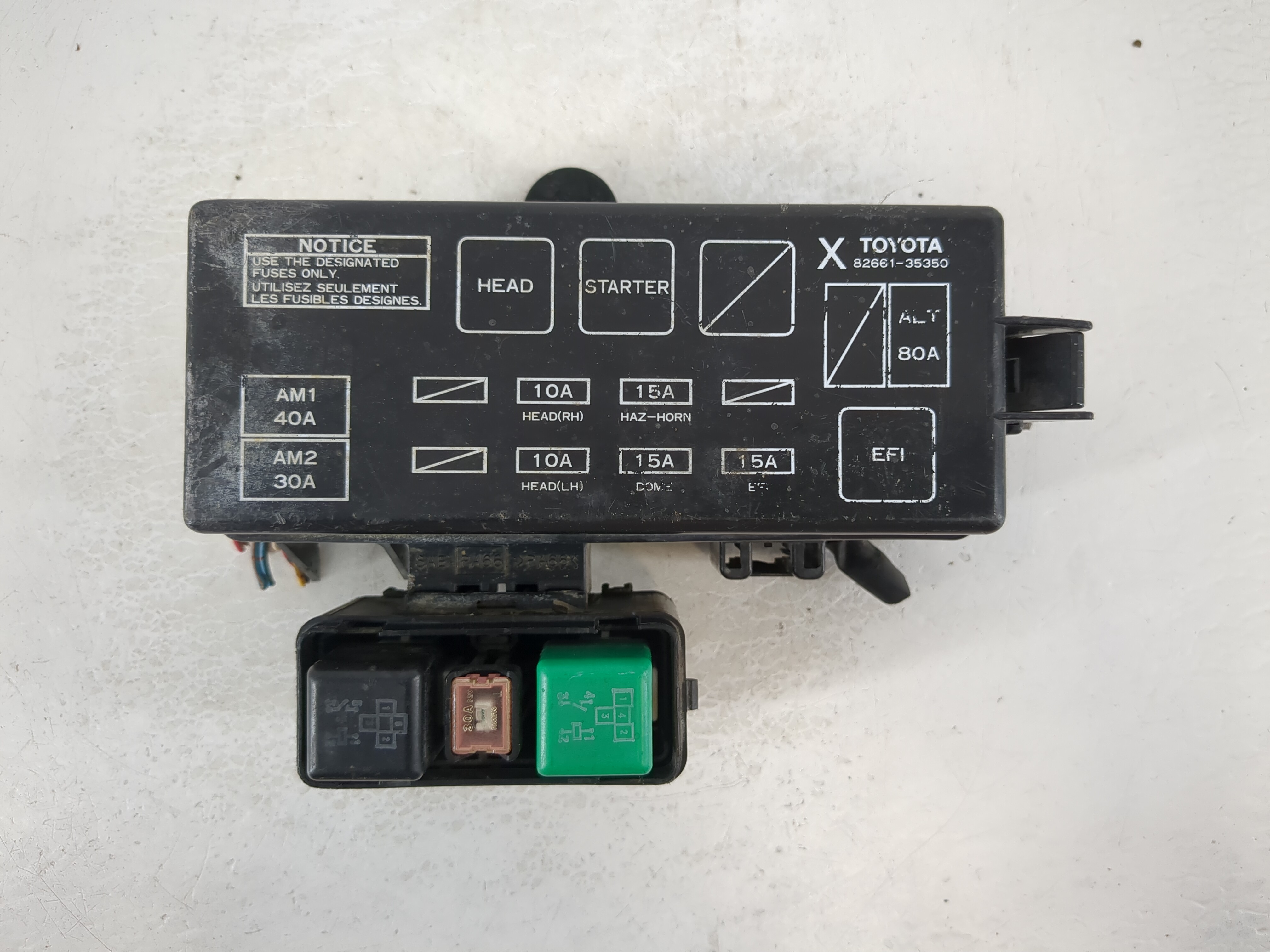1995 Toyota 4runner Fusebox Fuse Box Relay Module 82661-35350 1110264 - Oemusedautoparts1.com