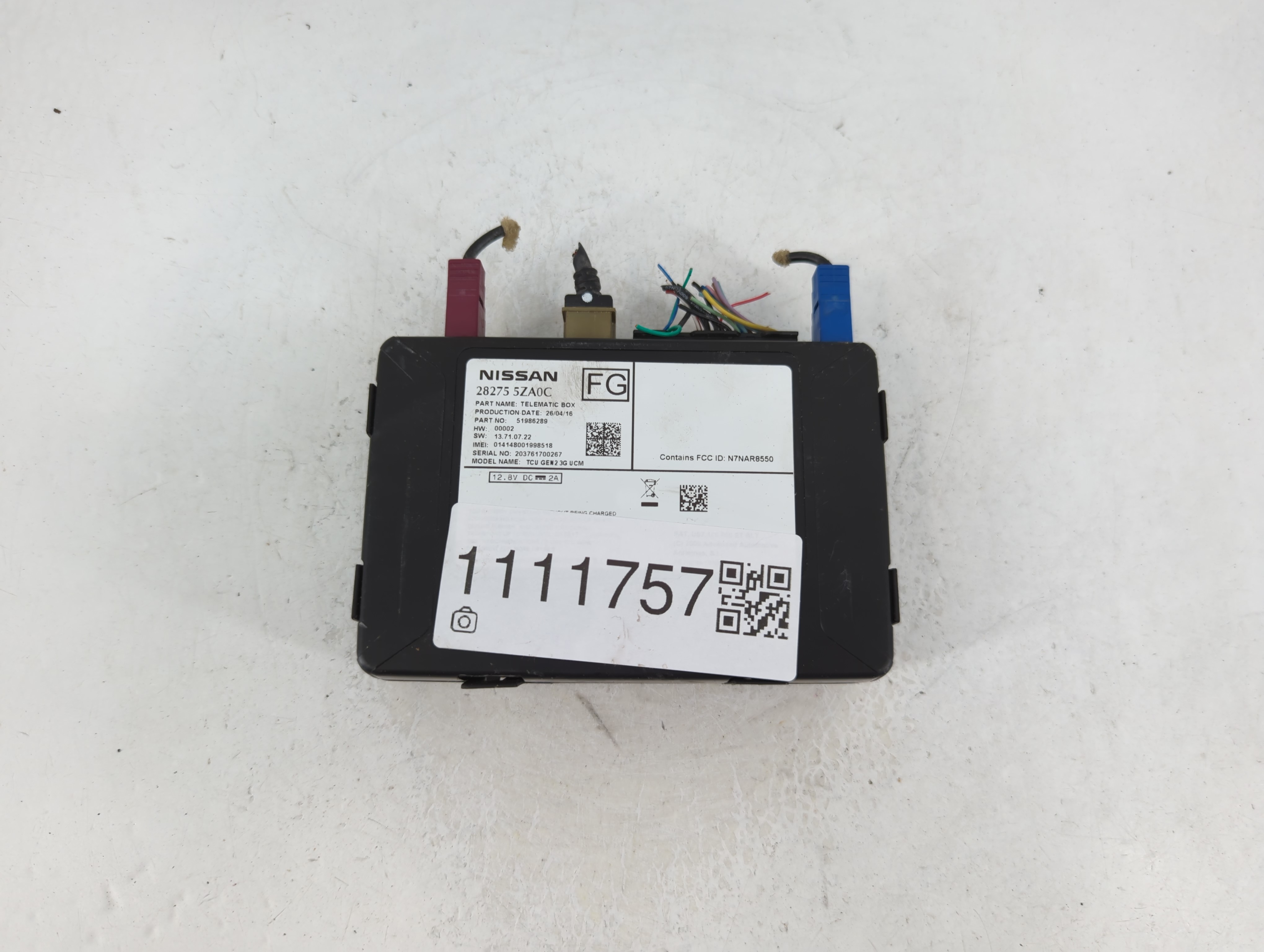 Picture of 2014-2020 Infiniti Qx60 Telematics Control Module 28275 5za0c 1111757