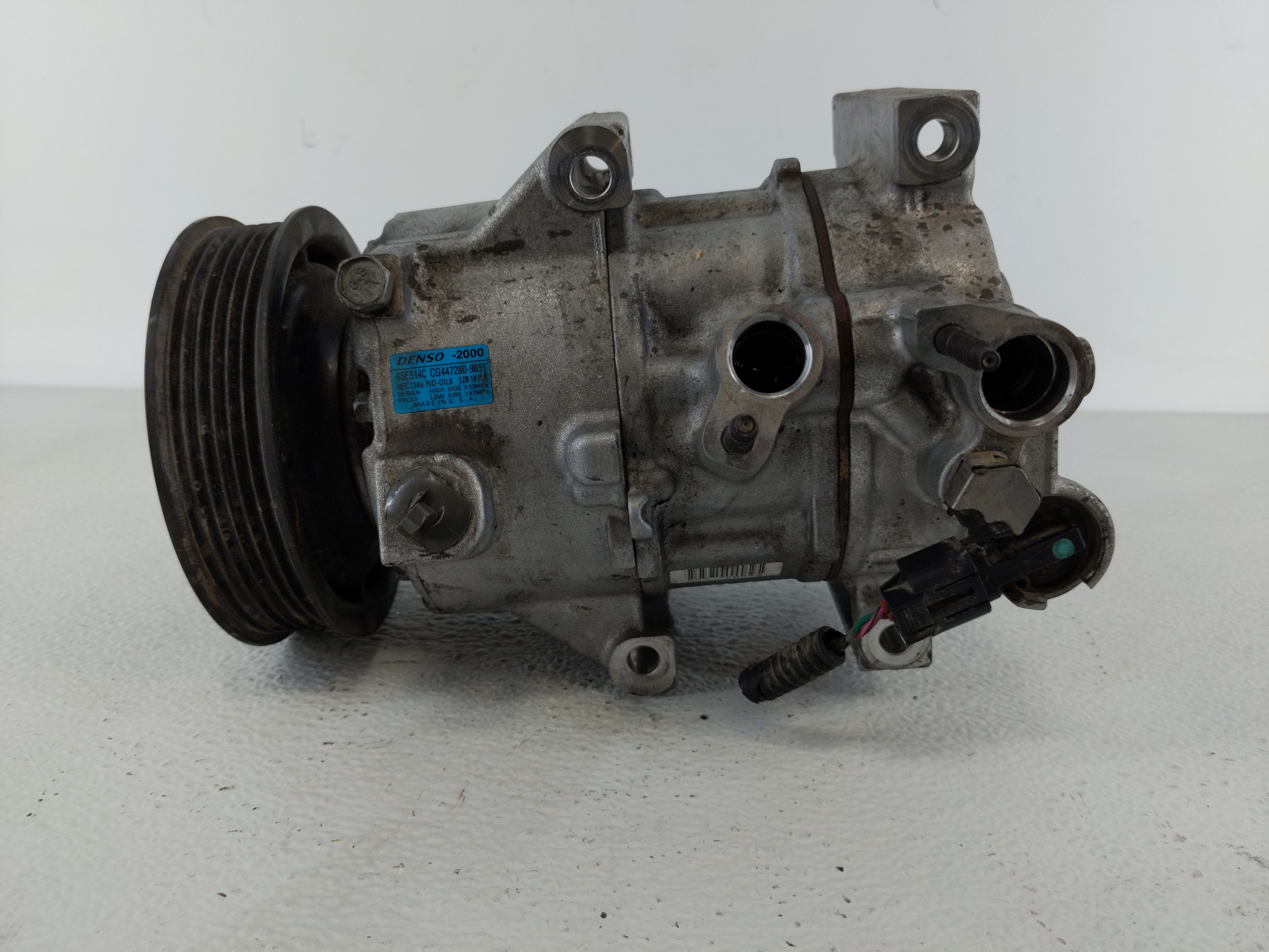 2015-2017 Hyundai Sonata Air Conditioning A/c Ac Compressor Oem 1112288 - Oemusedautoparts1.com