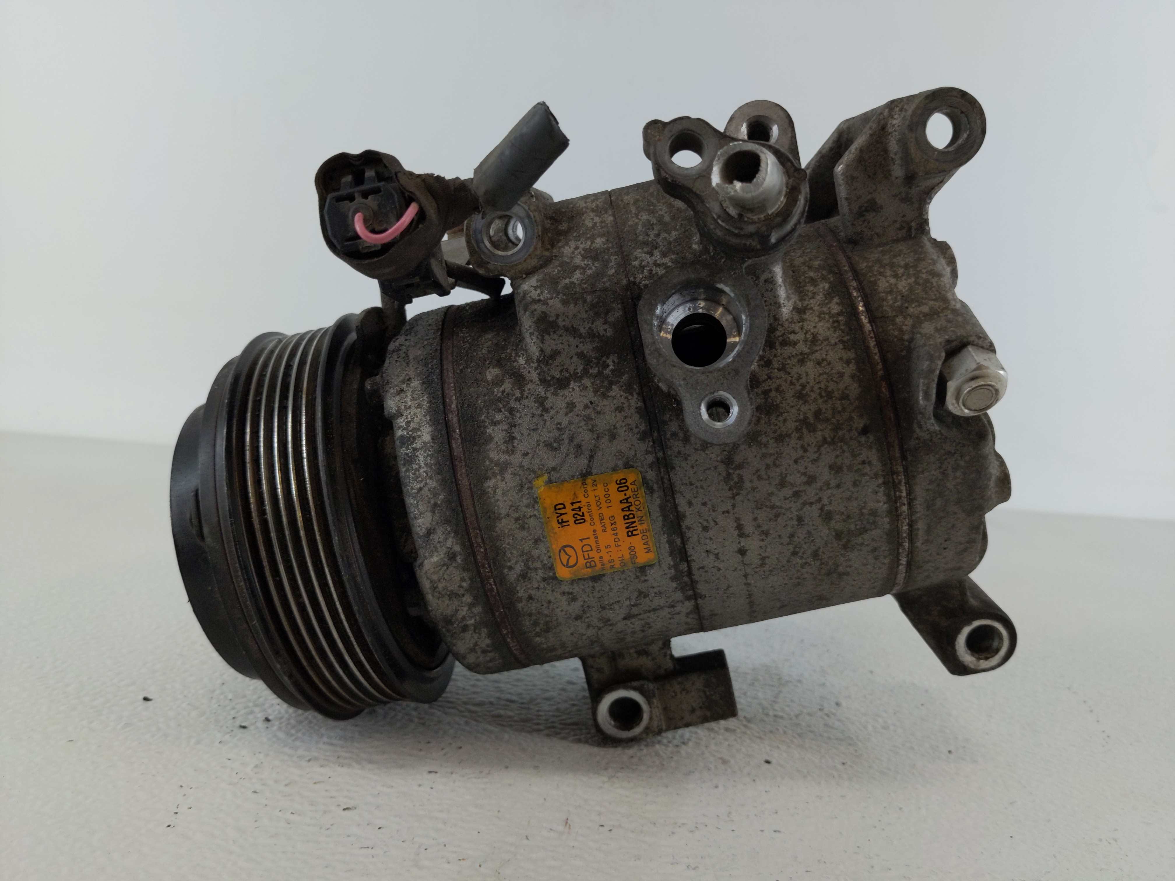 2012-2013 Mazda 3 Air Conditioning A/c Ac Compressor Oem 1112289 - Oemusedautoparts1.com