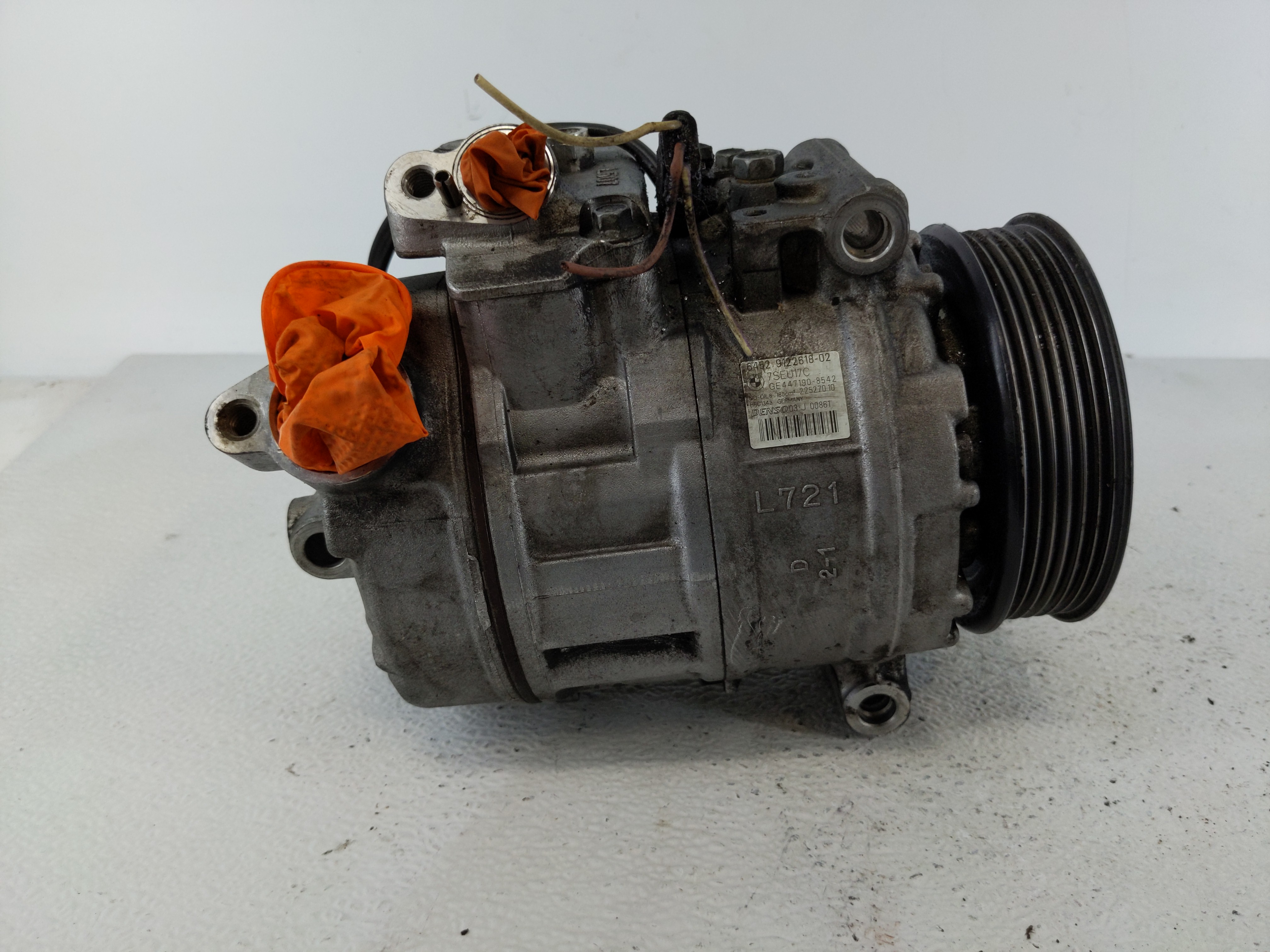 2007-2013 Bmw 328i Air Conditioning A/c Ac Compressor Oem 1112488 - Oemusedautoparts1.com