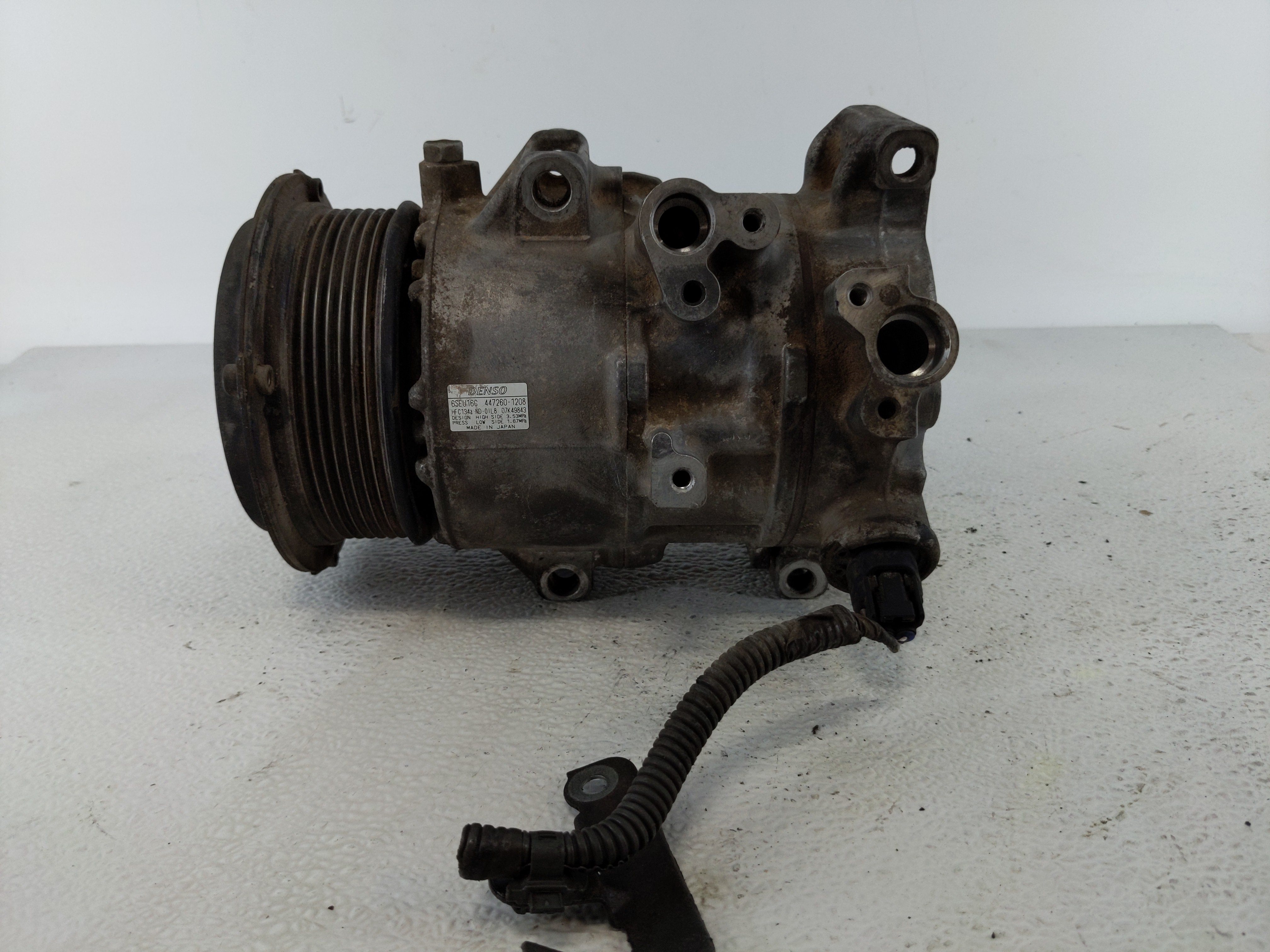 2006-2008 Toyota Rav4 Air Conditioning A/c Ac Compressor Oem 1112492 - Oemusedautoparts1.com