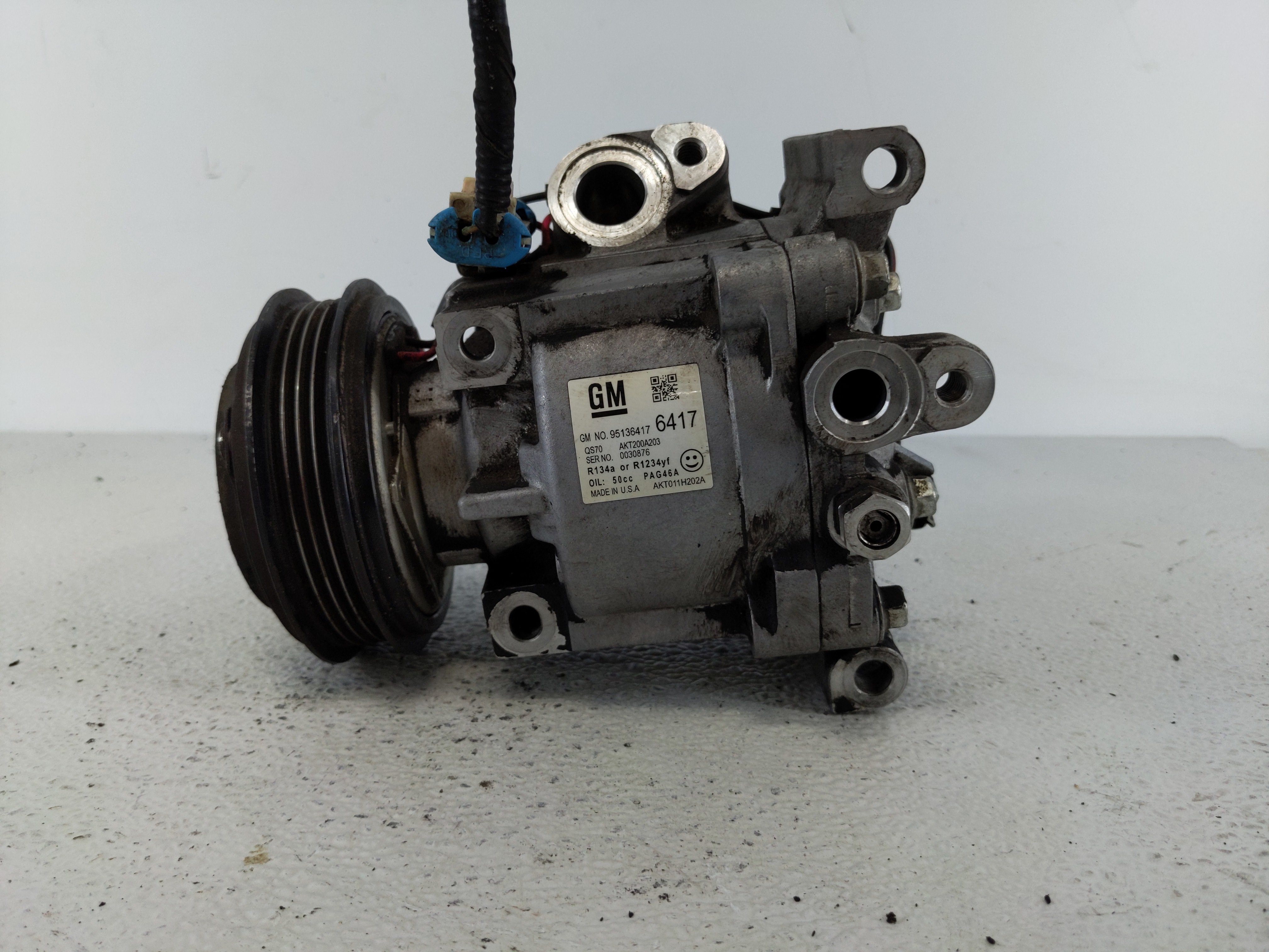 2013-2014 Chevrolet Spark Air Conditioning A/c Ac Compressor Oem 1112904 - Oemusedautoparts1.com