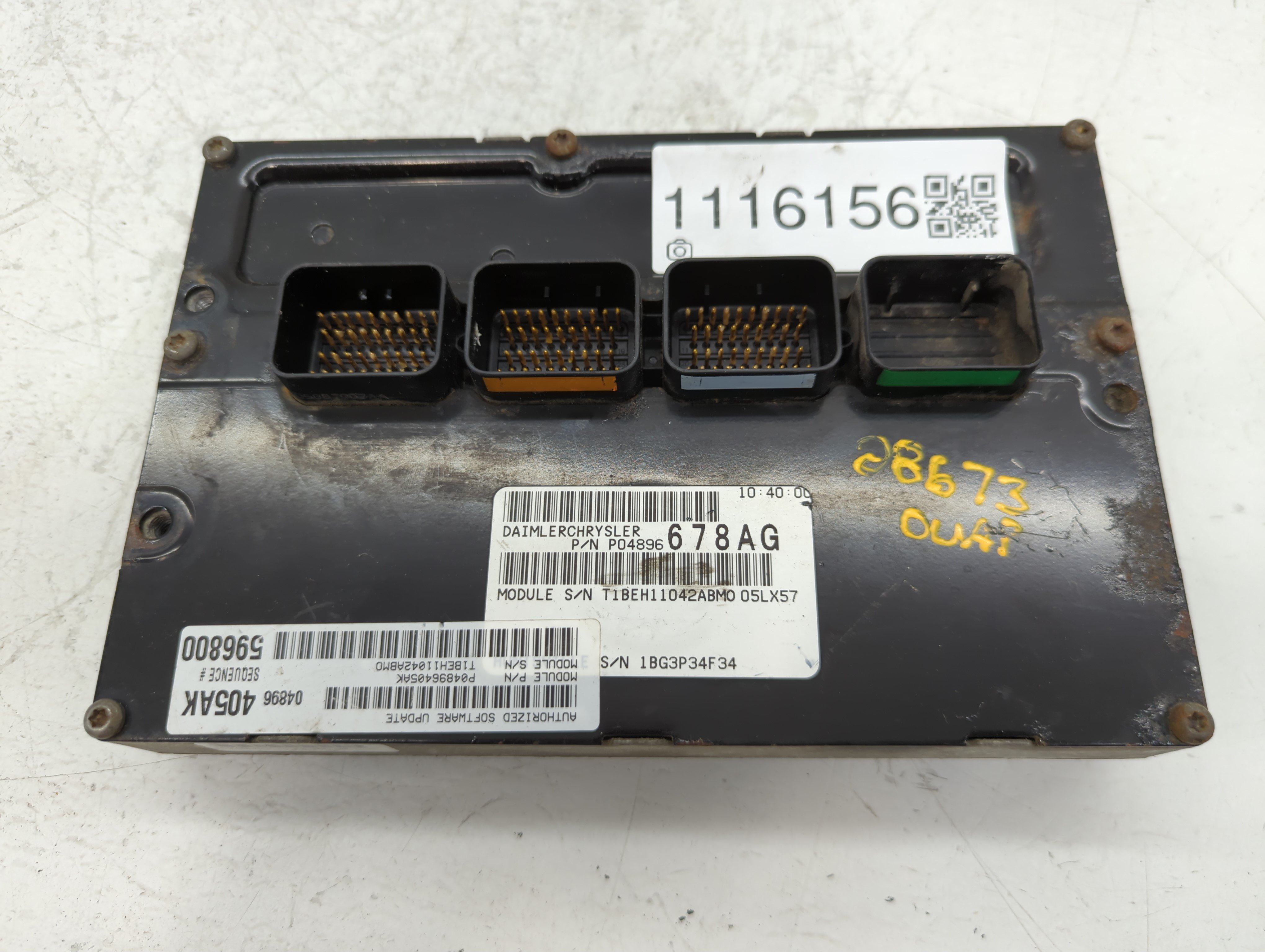 2005-2005 Chrysler 300 Engine Control Computer Ecu Pcm Ecm Pcu Oem 1116156 - Oemusedautoparts1.com